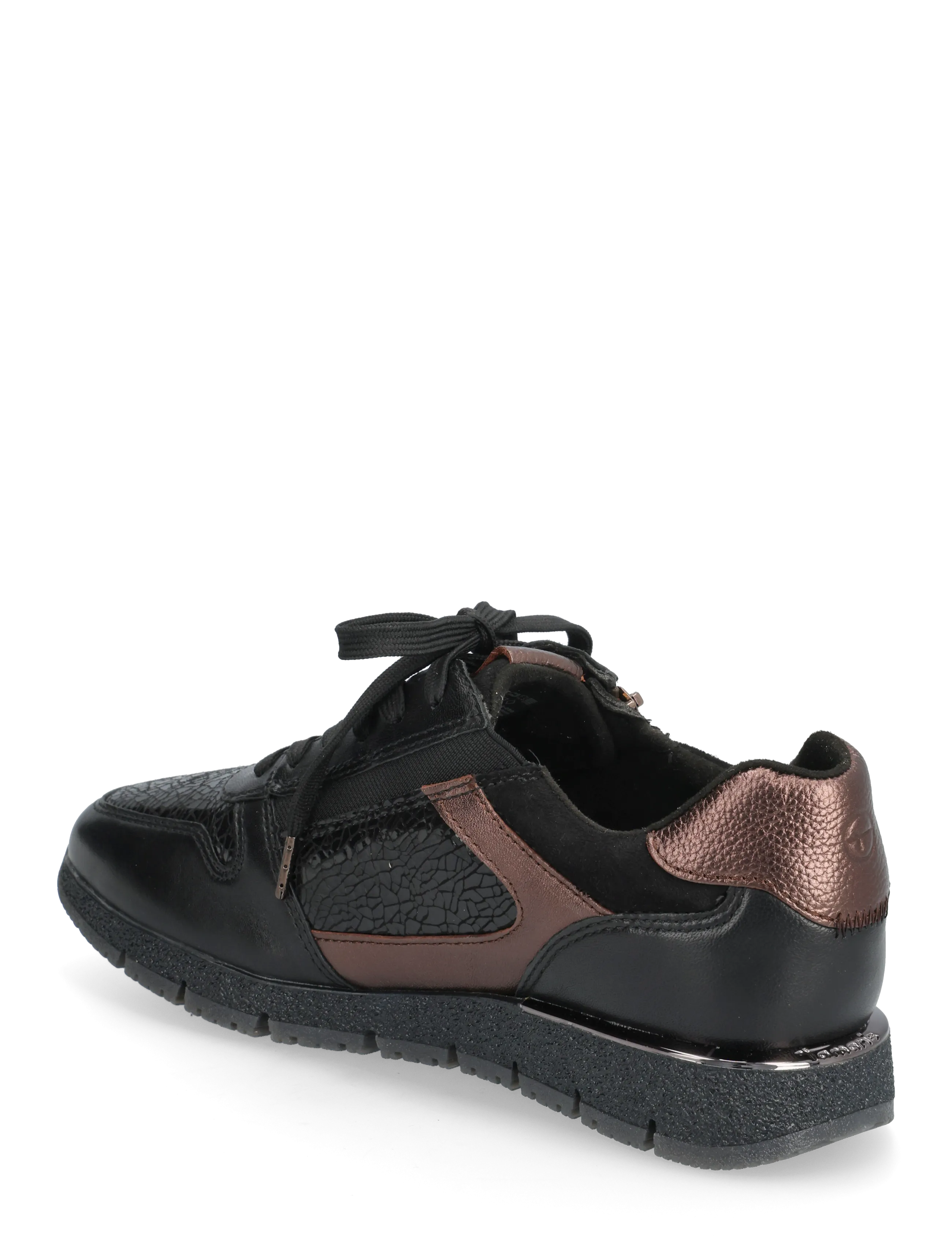 Tamaris - Women Lace-up - lave sneakers - black comb - 2