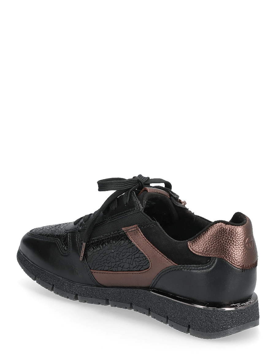 Tamaris - Women Lace-up - lave sneakers - black comb - 2
