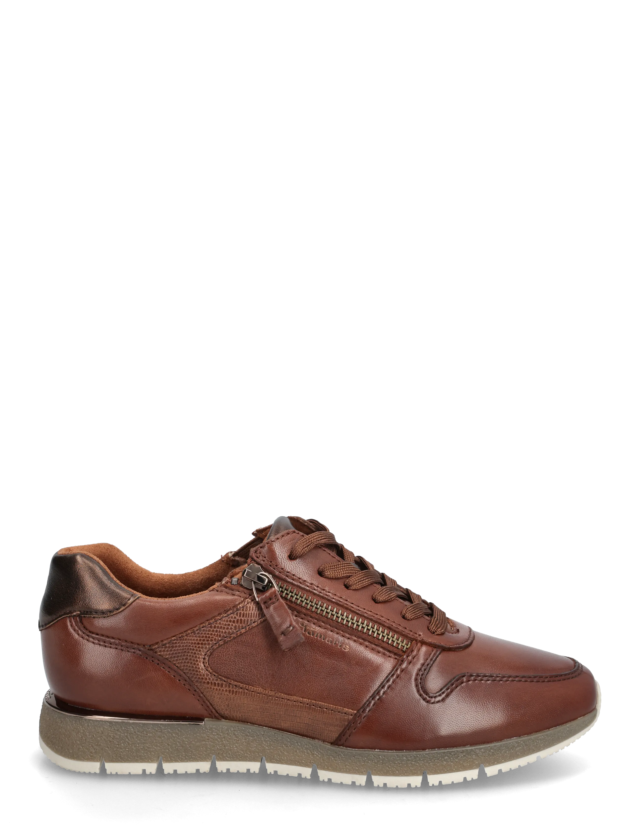 Tamaris - Women Lace-up - låga sneakers - cognac leather - 1