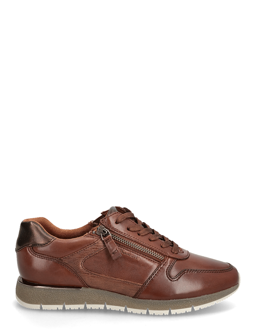 Tamaris - Women Lace-up - lage sneakers - cognac leather - 1