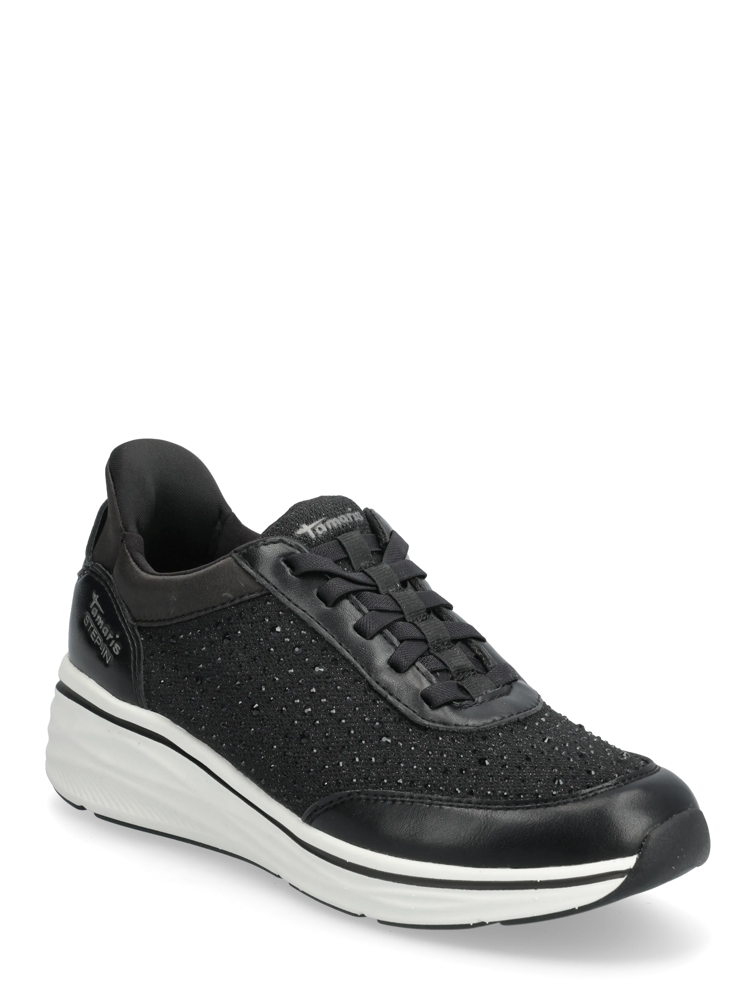 Tamaris Women Lace-Up, 40, Sneakers, Schwarz - Low-top Frauen
