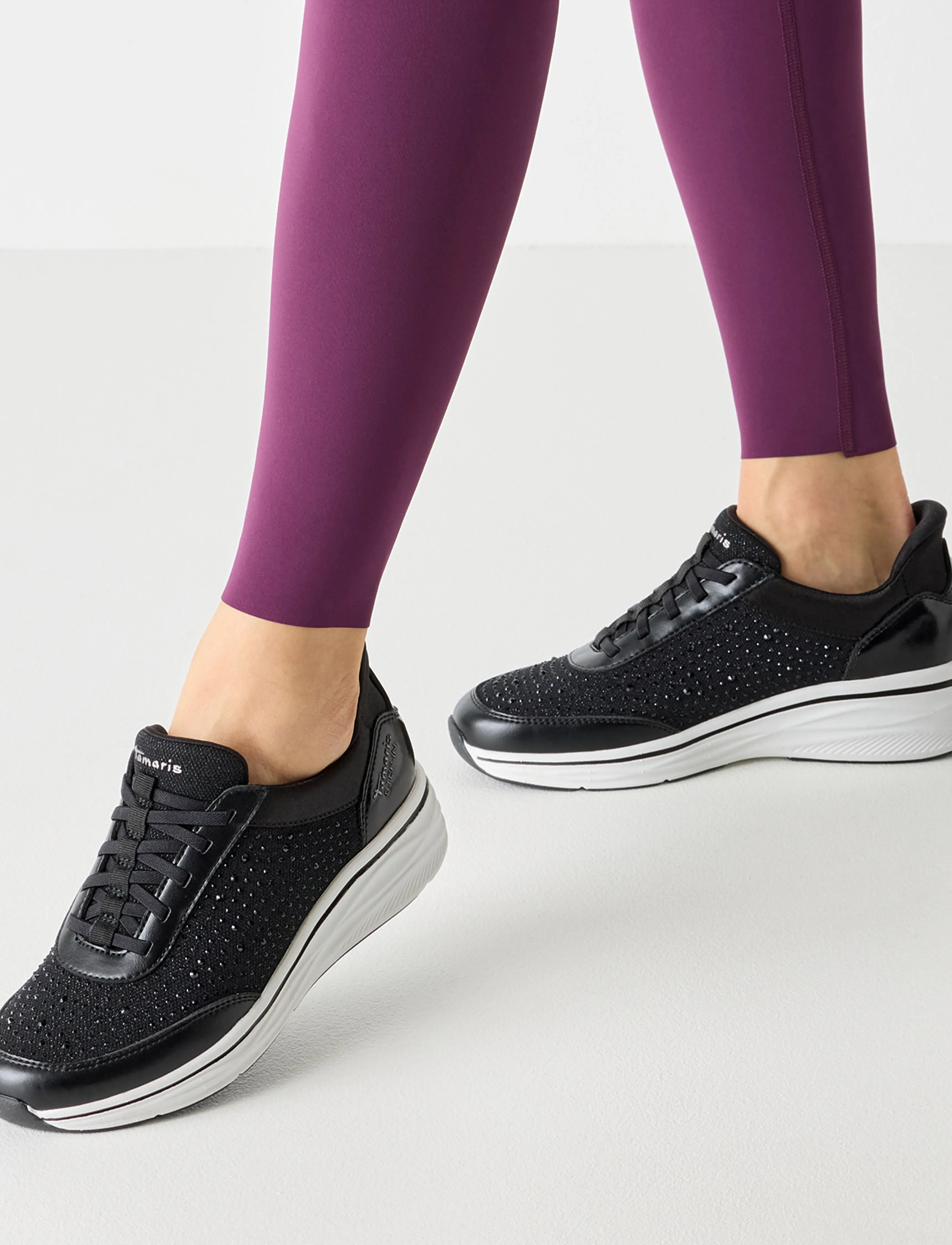 Tamaris - Women Lace-up - niedrige sneakers - black - 5