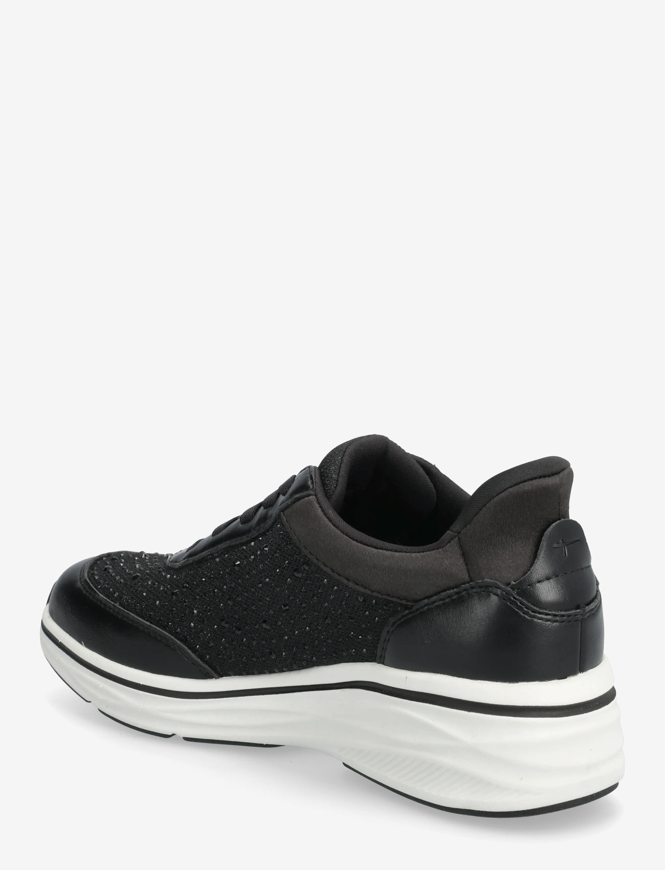 Tamaris - Women Lace-up - matalavartiset tennarit - black - 2