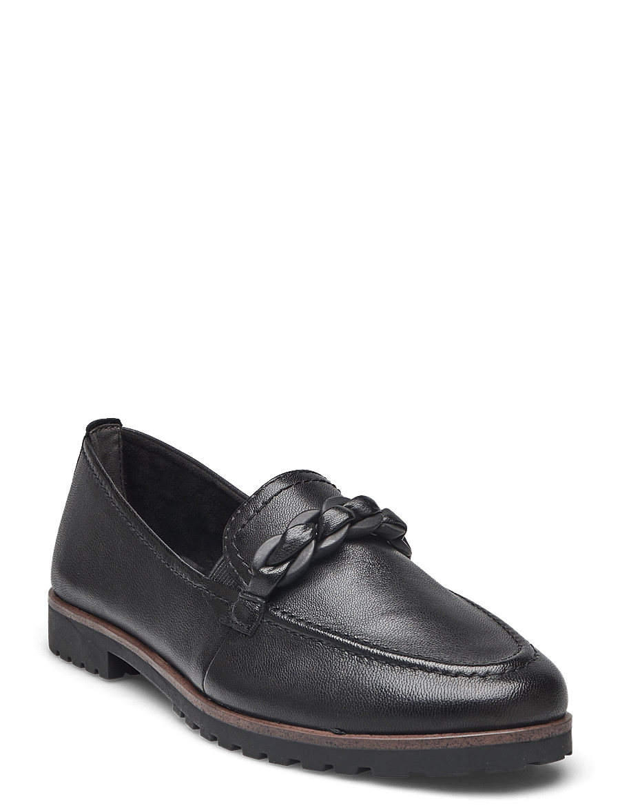 Tamaris - Women Slip-on - vinsældir í tísku - black leather - 0