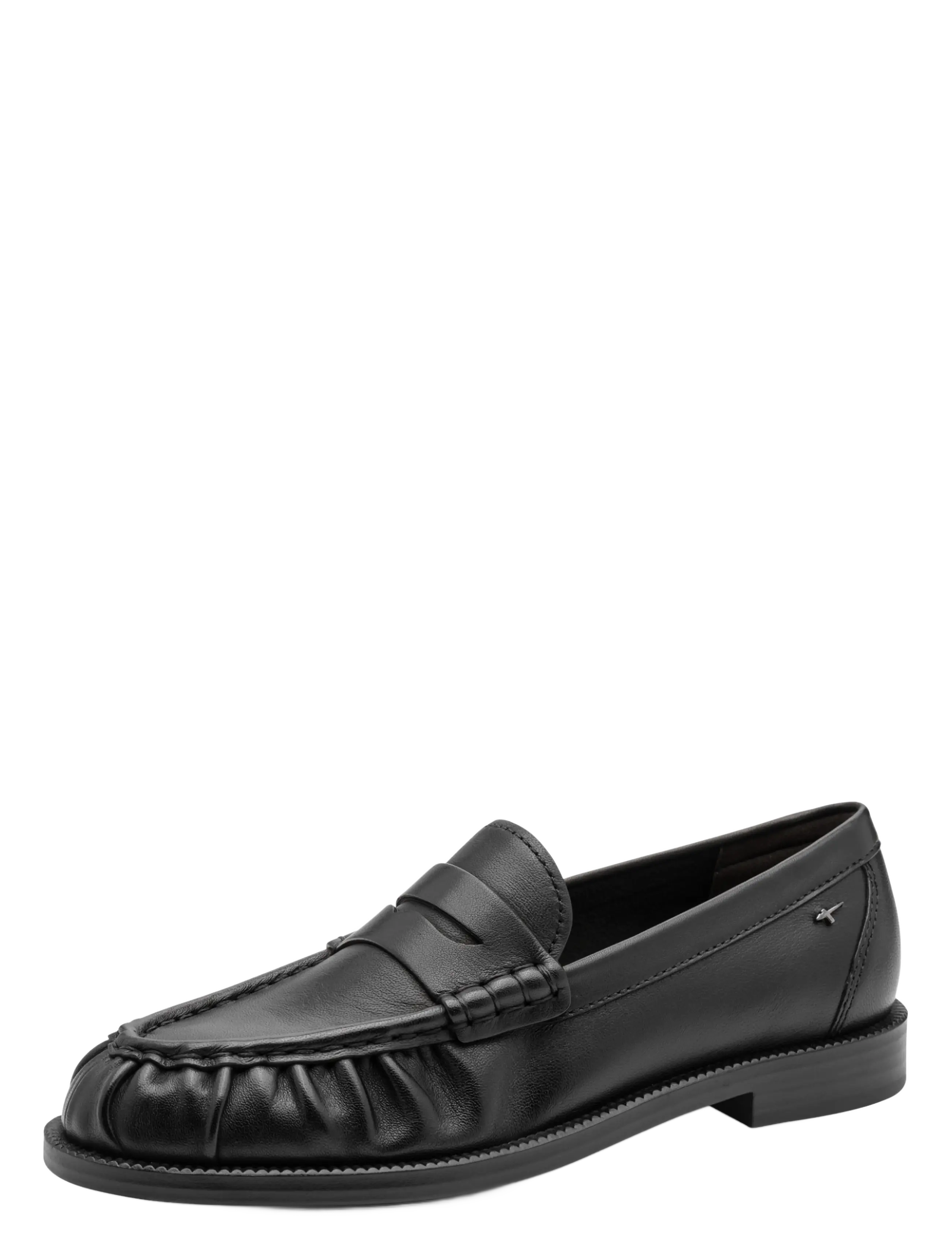Tamaris Women Slip-On, 36, Loafers, Schwarz - Flat Frauen