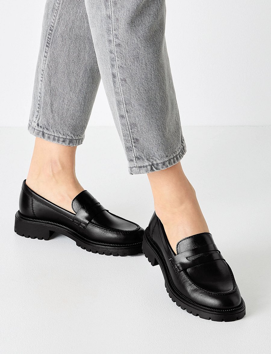 Tamaris - Women Slip-on - modetrends - black leather - 5