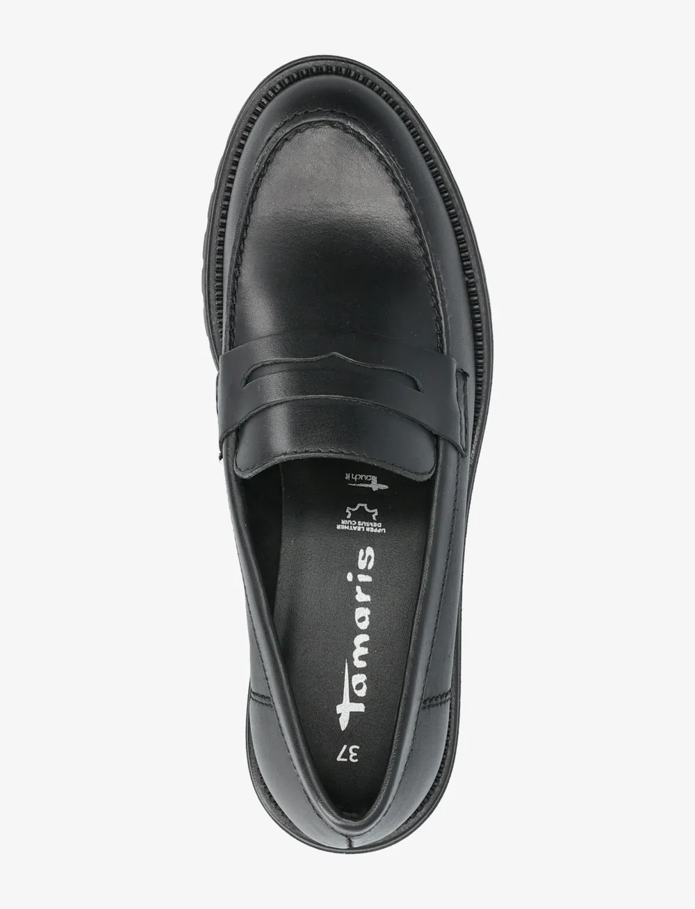 Tamaris - Women Slip-on - særlige begivenheder - black leather - 3