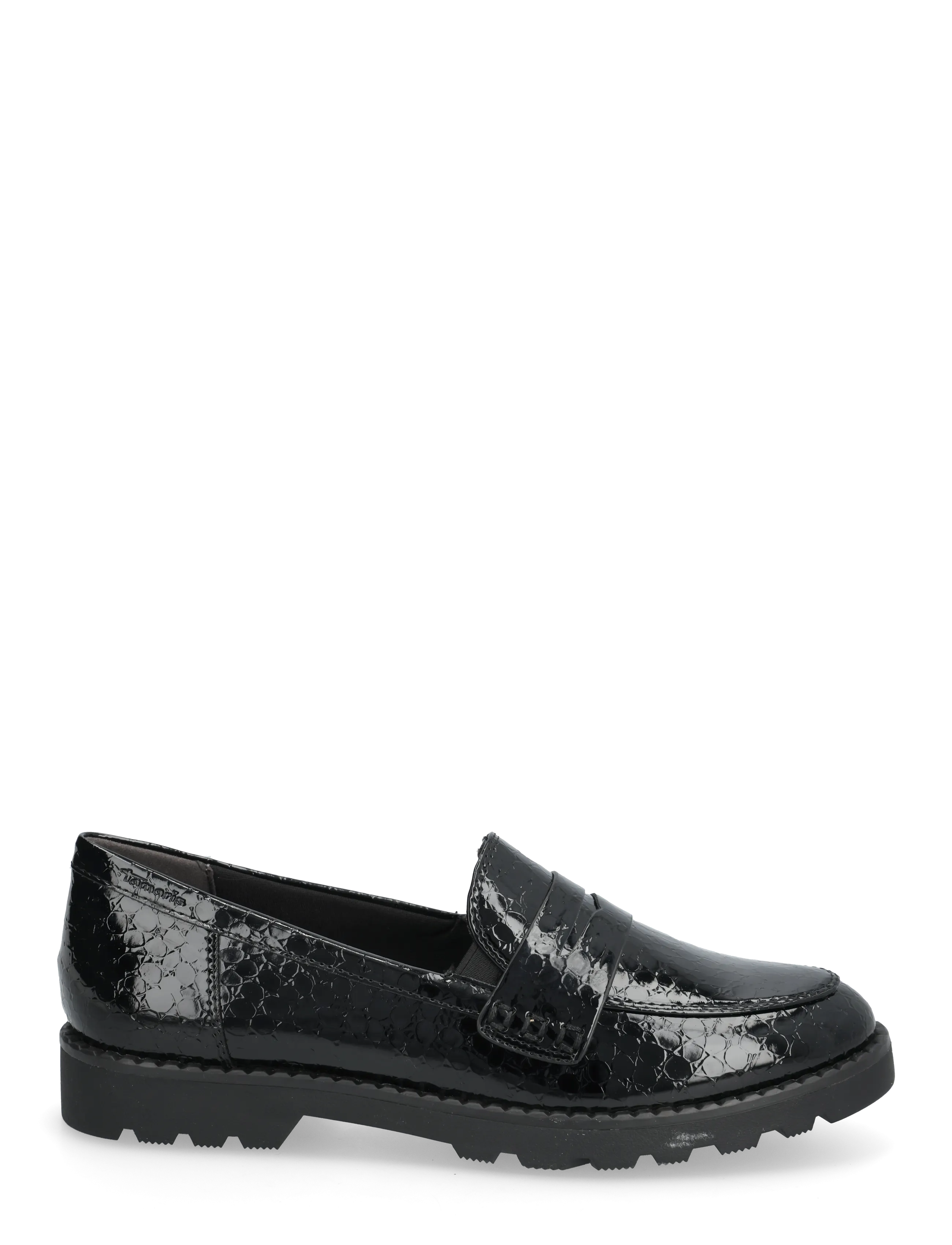 Tamaris - Women Slip-on - fashion trends - black patent structure - 1
