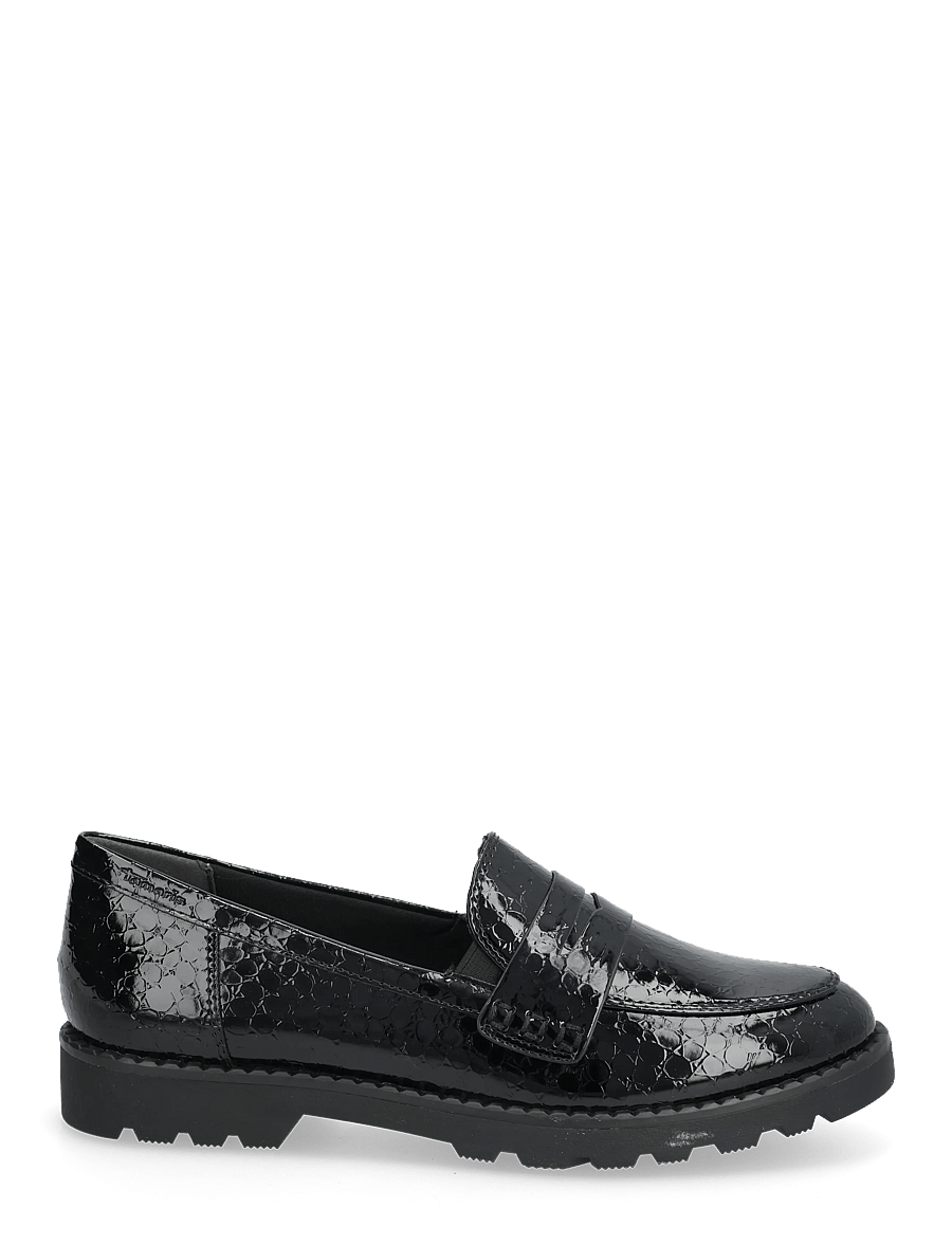 Tamaris - Women Slip-on - modetrends - black patent structure - 1