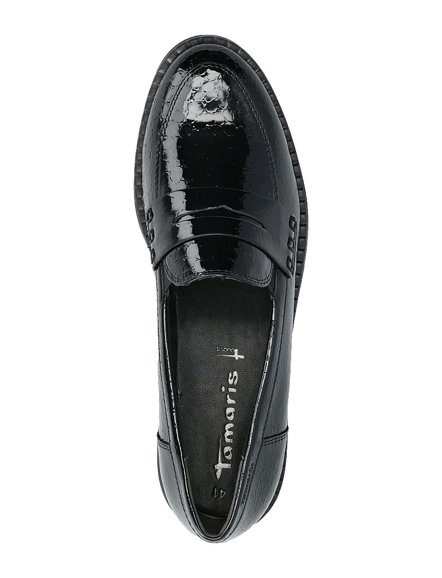 Tamaris - Women Slip-on - modetrends - black patent structure - 3