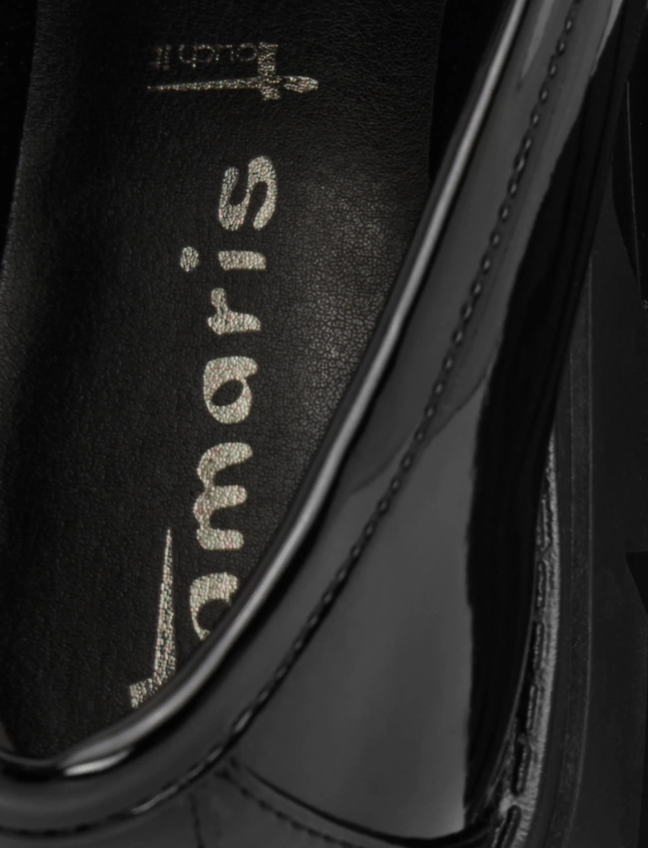 Tamaris - Women Slip-on - speciella tillfällen - black patent - 5