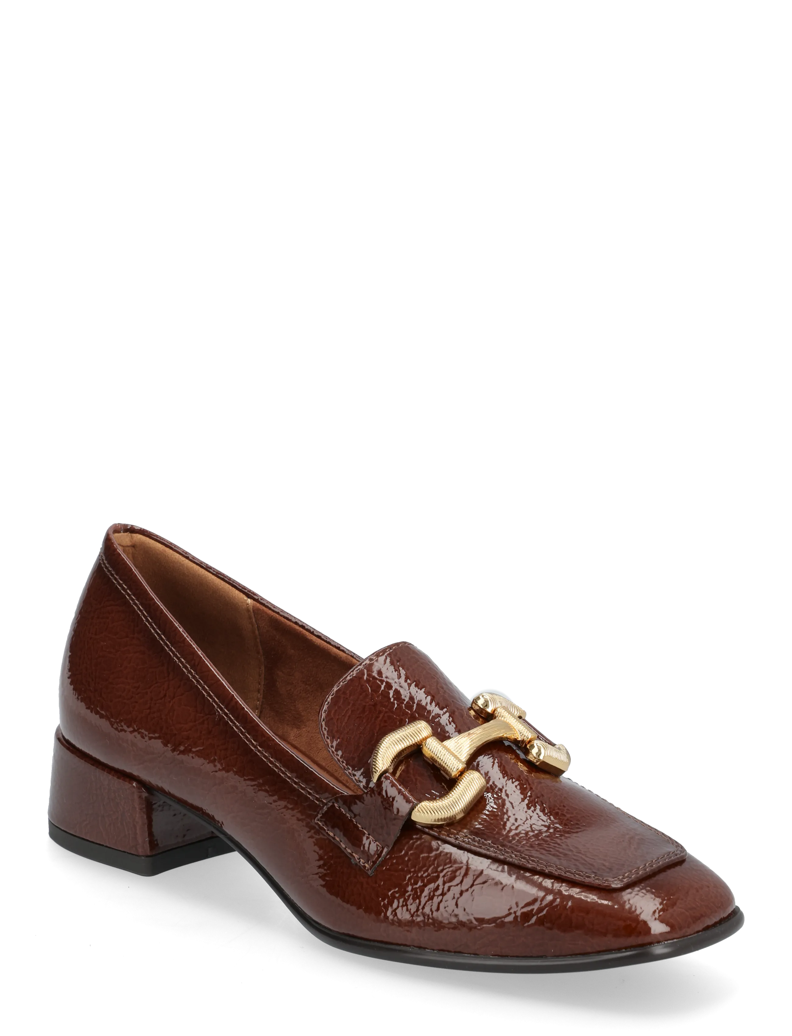 Tamaris Women Slip-On, 36, Heels, Braun - Heeled Loafers, Frauen