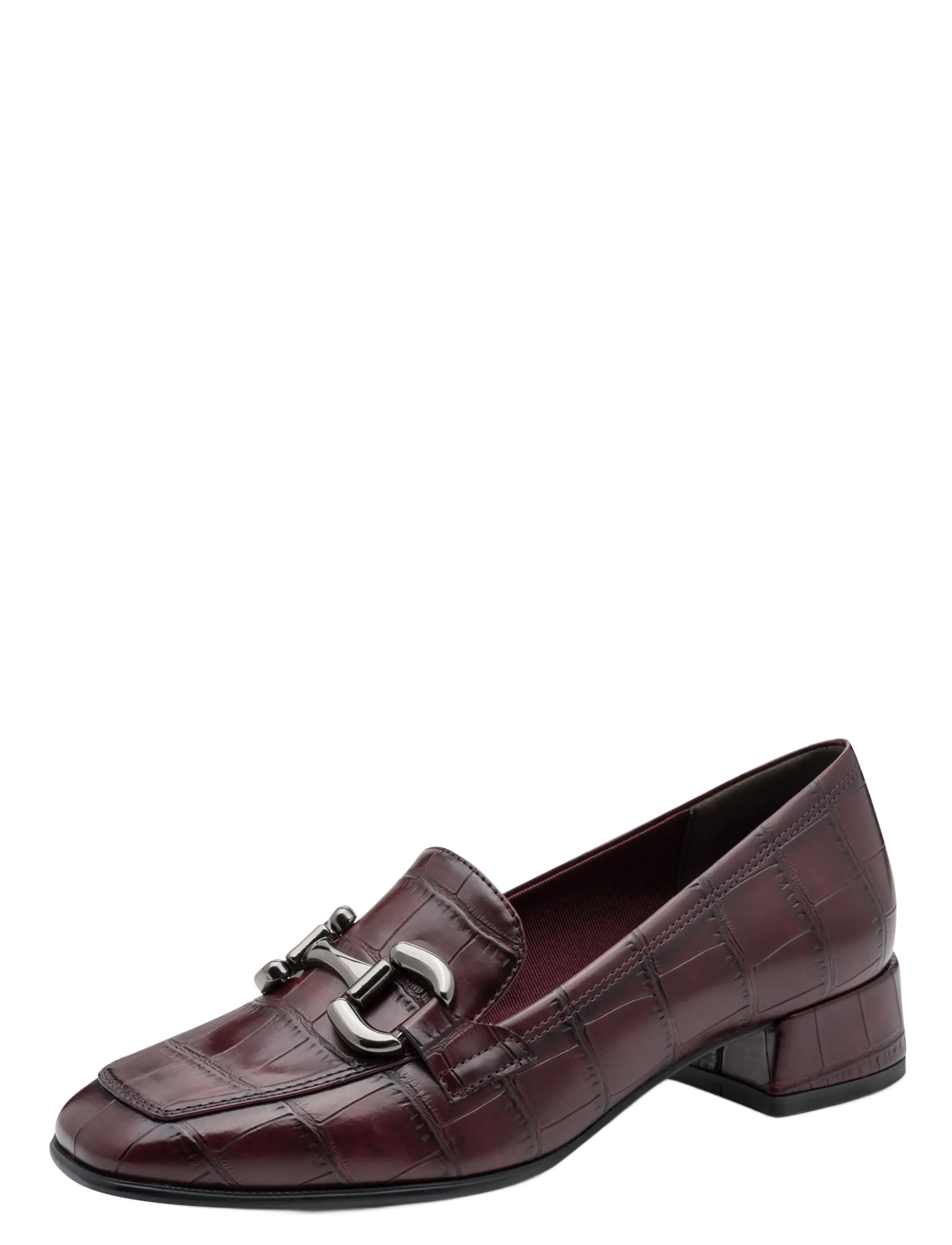 Tamaris Women Slip-On, 39, Heels, Burgunderrot - Heeled Loafers, Frauen