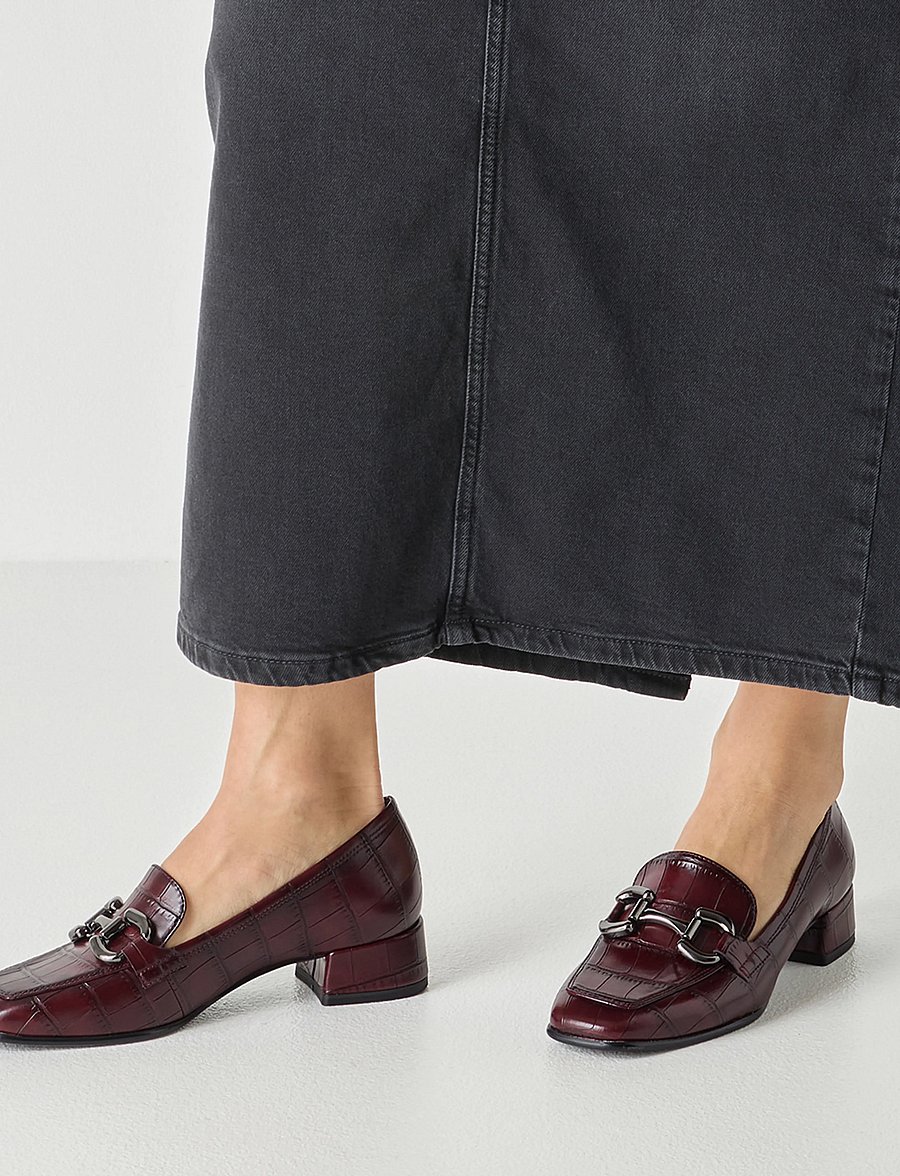 Tamaris - Women Slip-on - modetrends - merlot croco - 5