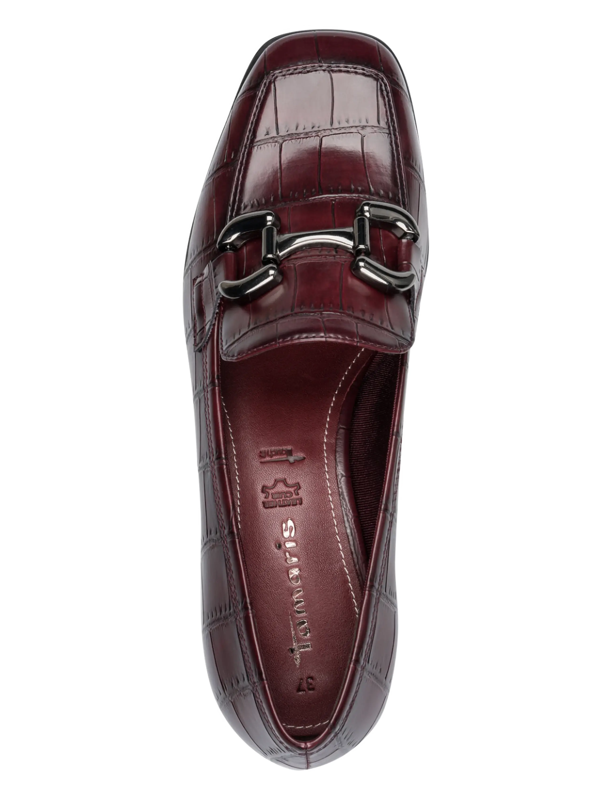 Tamaris - Women Slip-on - modetrends - merlot croco - 4