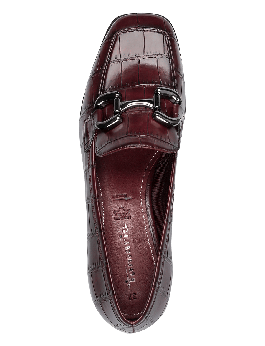 Tamaris - Women Slip-on - modetrends - merlot croco - 4