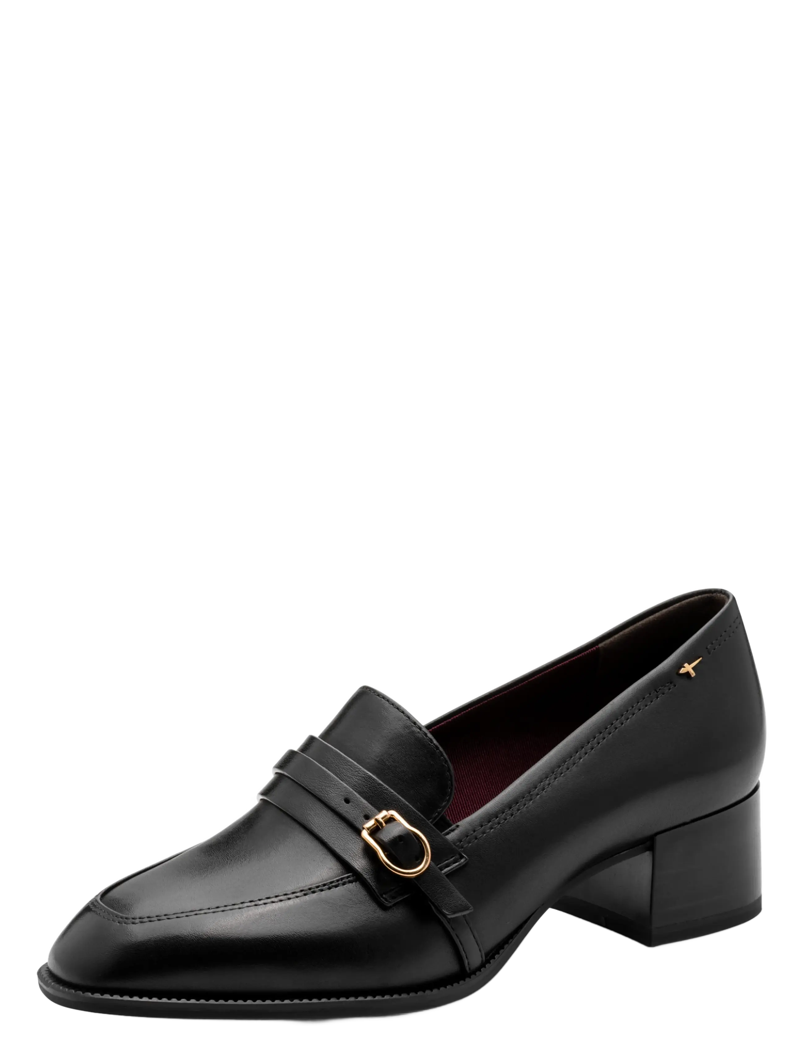 Tamaris Women Slip-On, 40, Loafers, Schwarz - Heeled Frauen