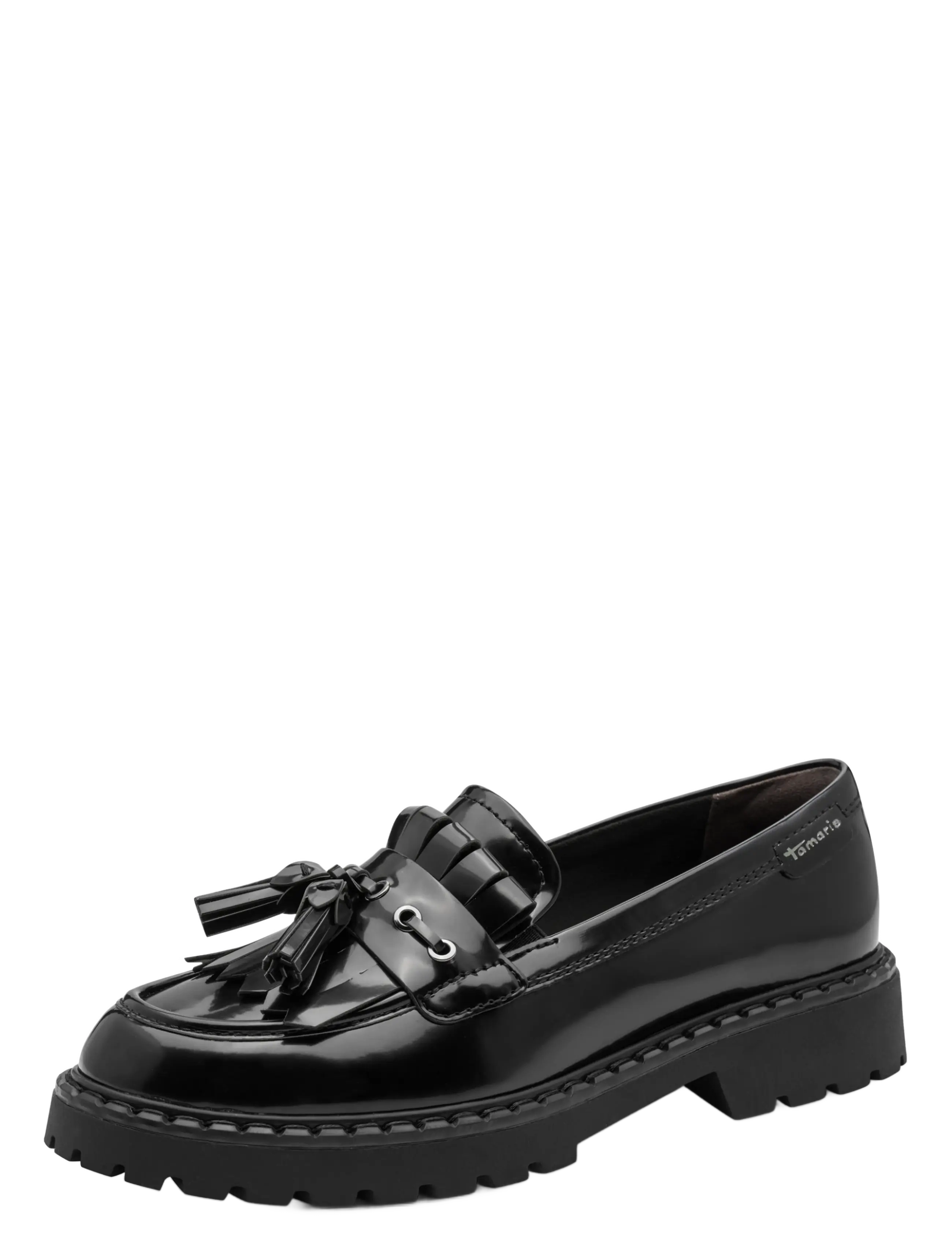 Tamaris Women Slip-On, 39, Loafers, Schwarz - Flat Frauen