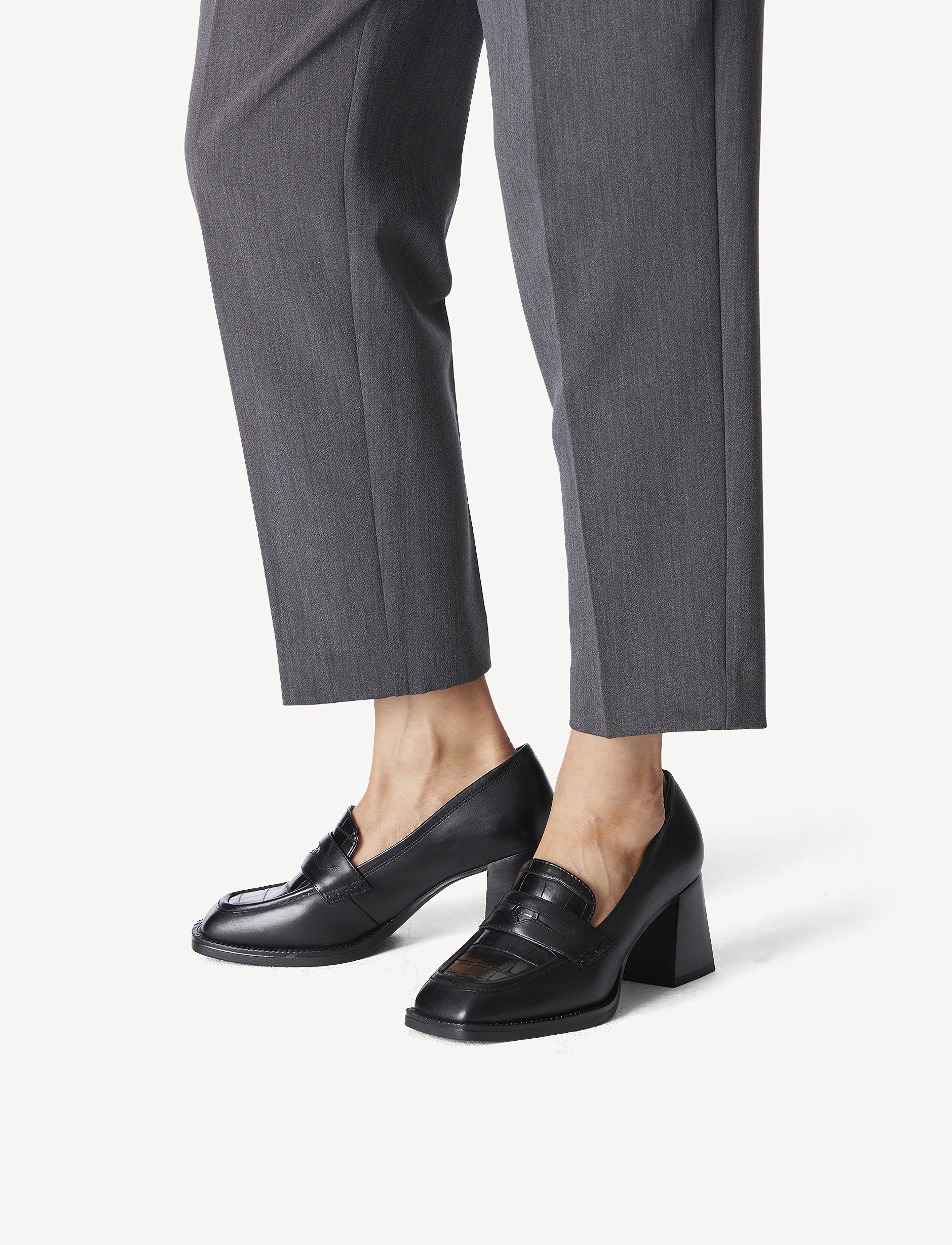 Tamaris - Women Slip-on - black croco - 5