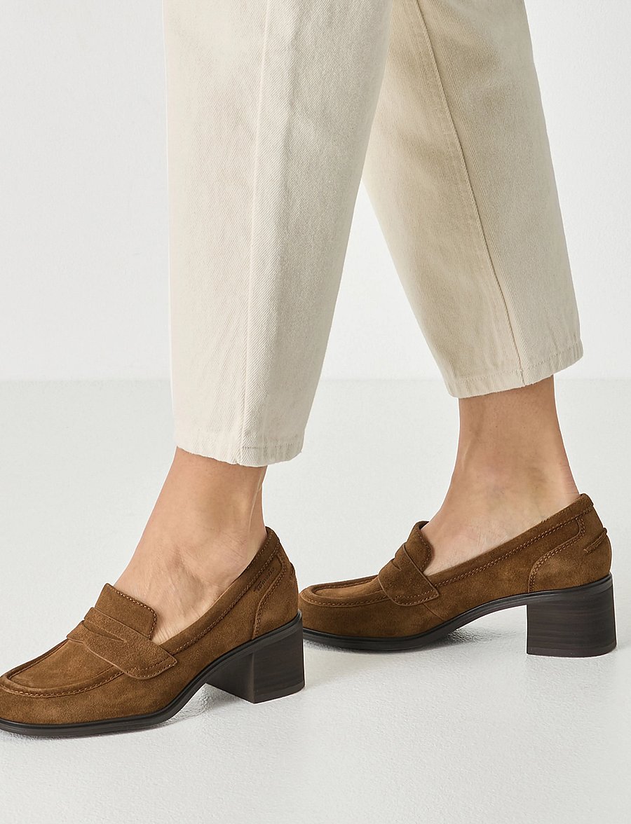 Tamaris - Women Slip-on - mode trends - cognac suede - 5
