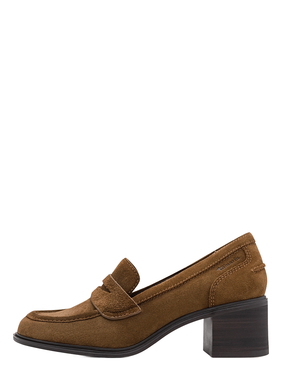 Tamaris - Women Slip-on - mode trends - cognac suede - 1