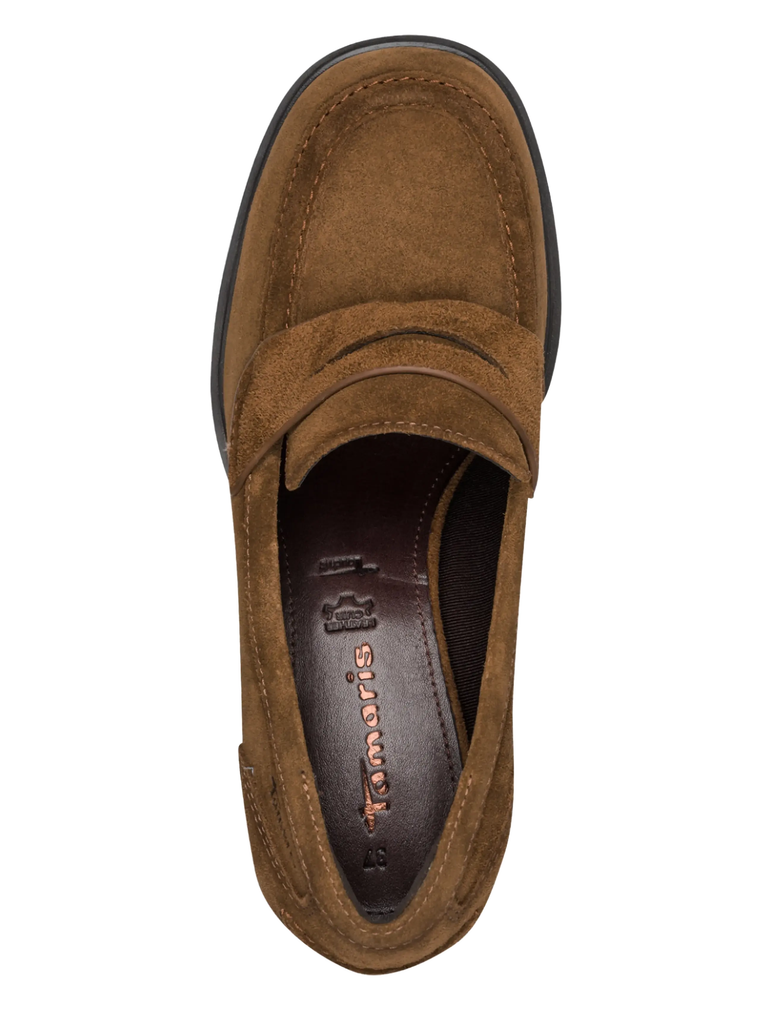 Tamaris - Women Slip-on - mode trends - cognac suede - 4
