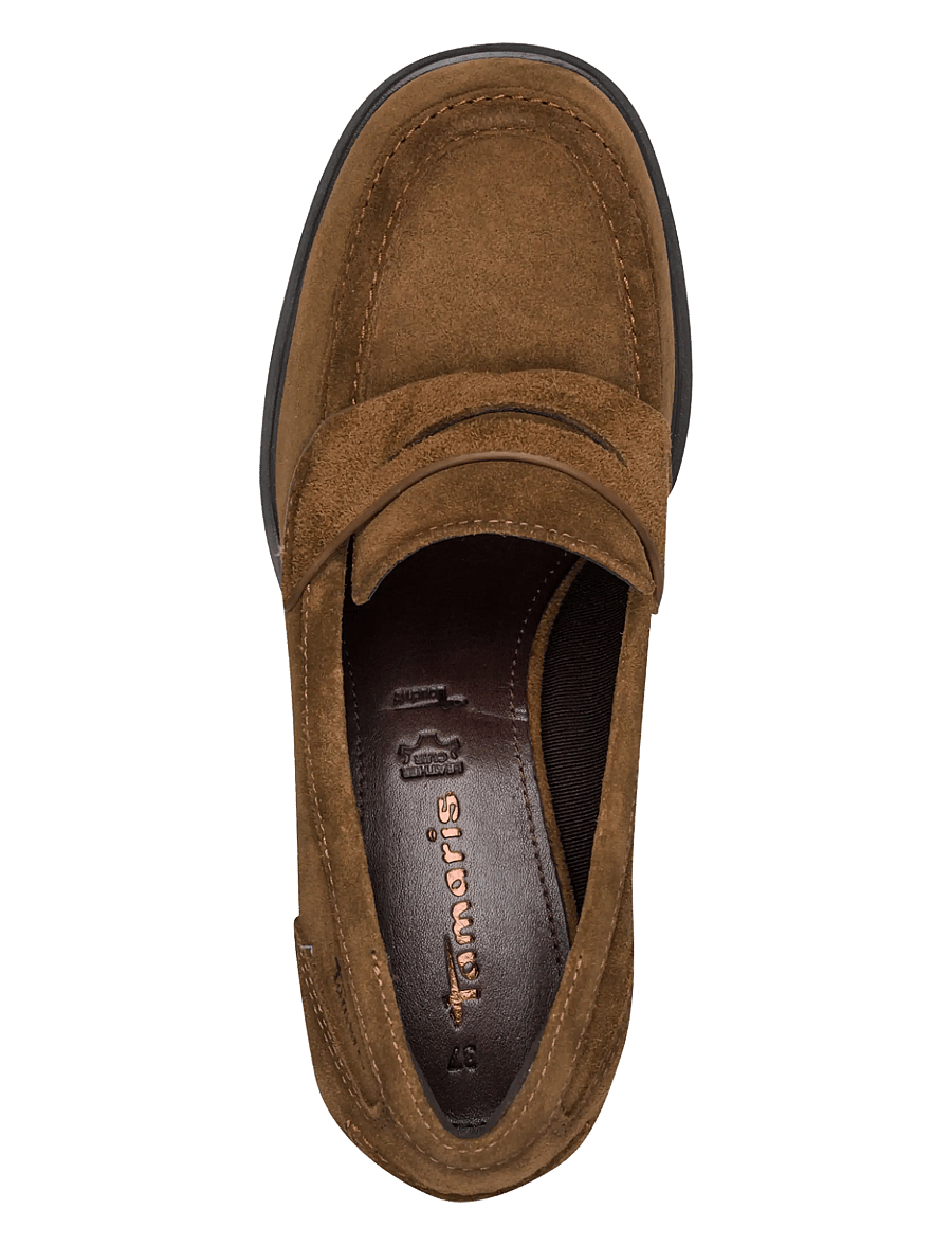 Tamaris - Women Slip-on - mode trends - cognac suede - 4