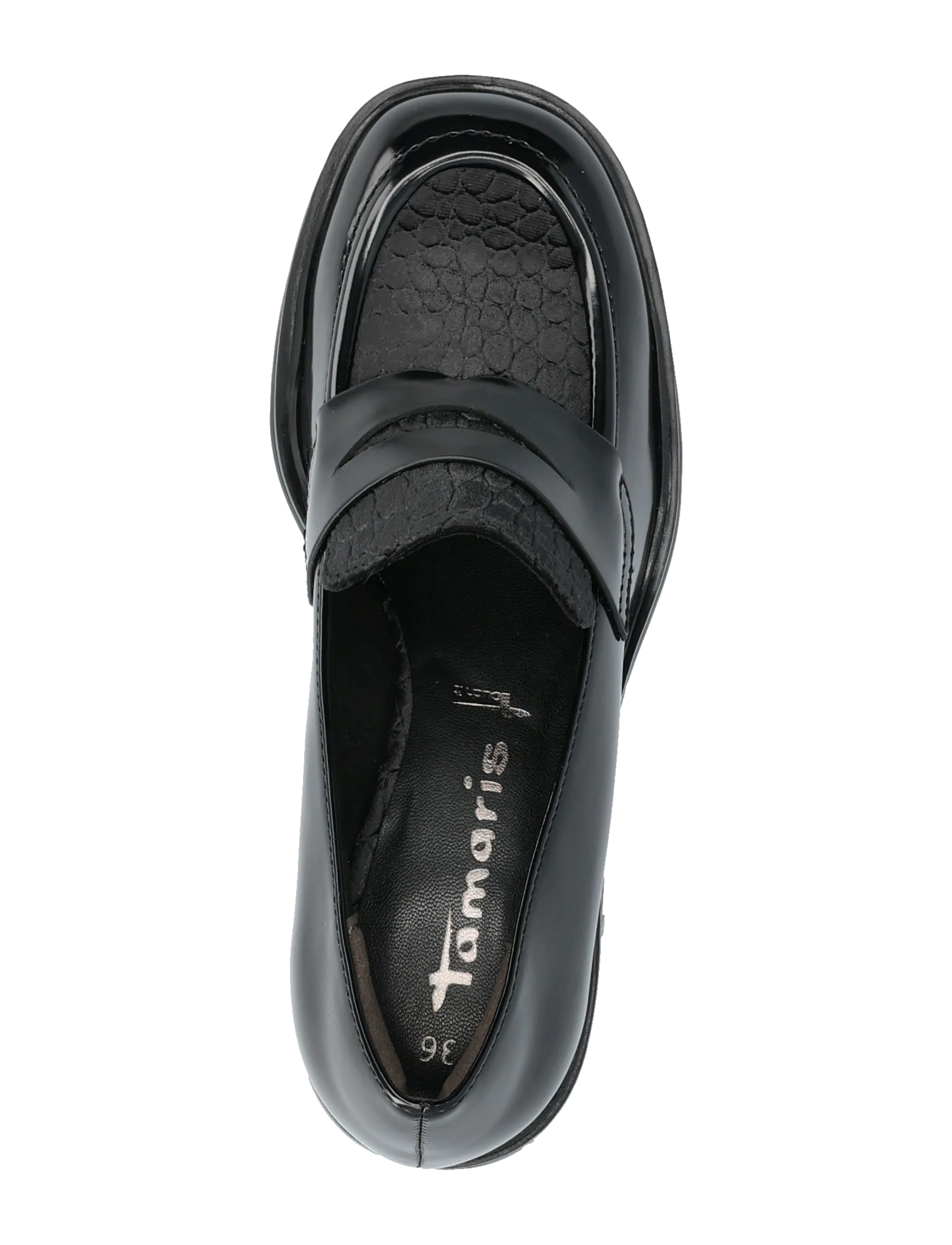 Tamaris - Women Slip-on - fashion trends - black comb - 3