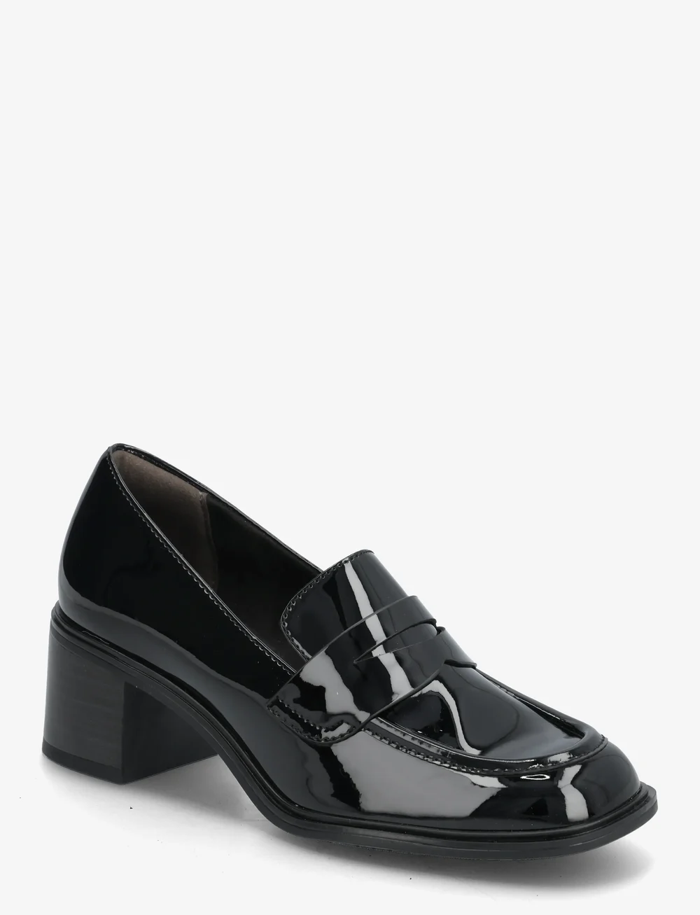 Tamaris - Women Slip-on - loafers med hæl - black patent - 0