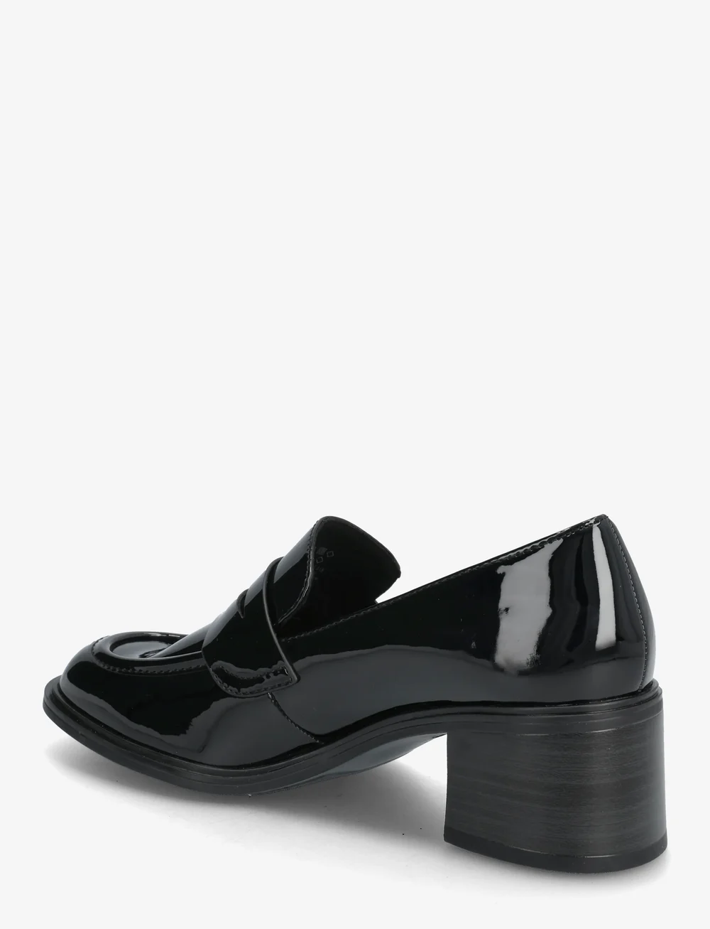 Tamaris - Women Slip-on - loafers med hæl - black patent - 2