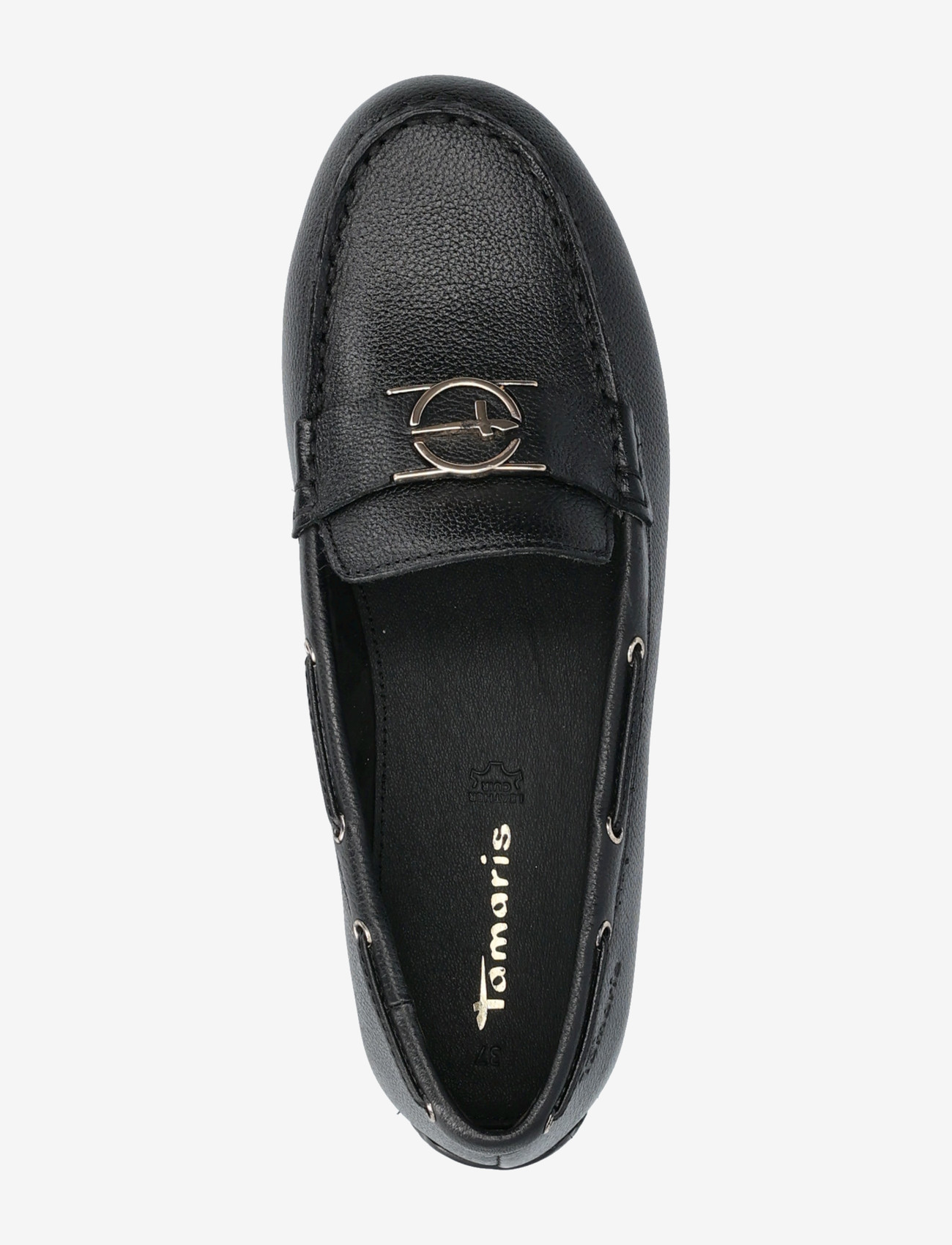 Tamaris - Women Slip-on - purjekingad - black leather - 3