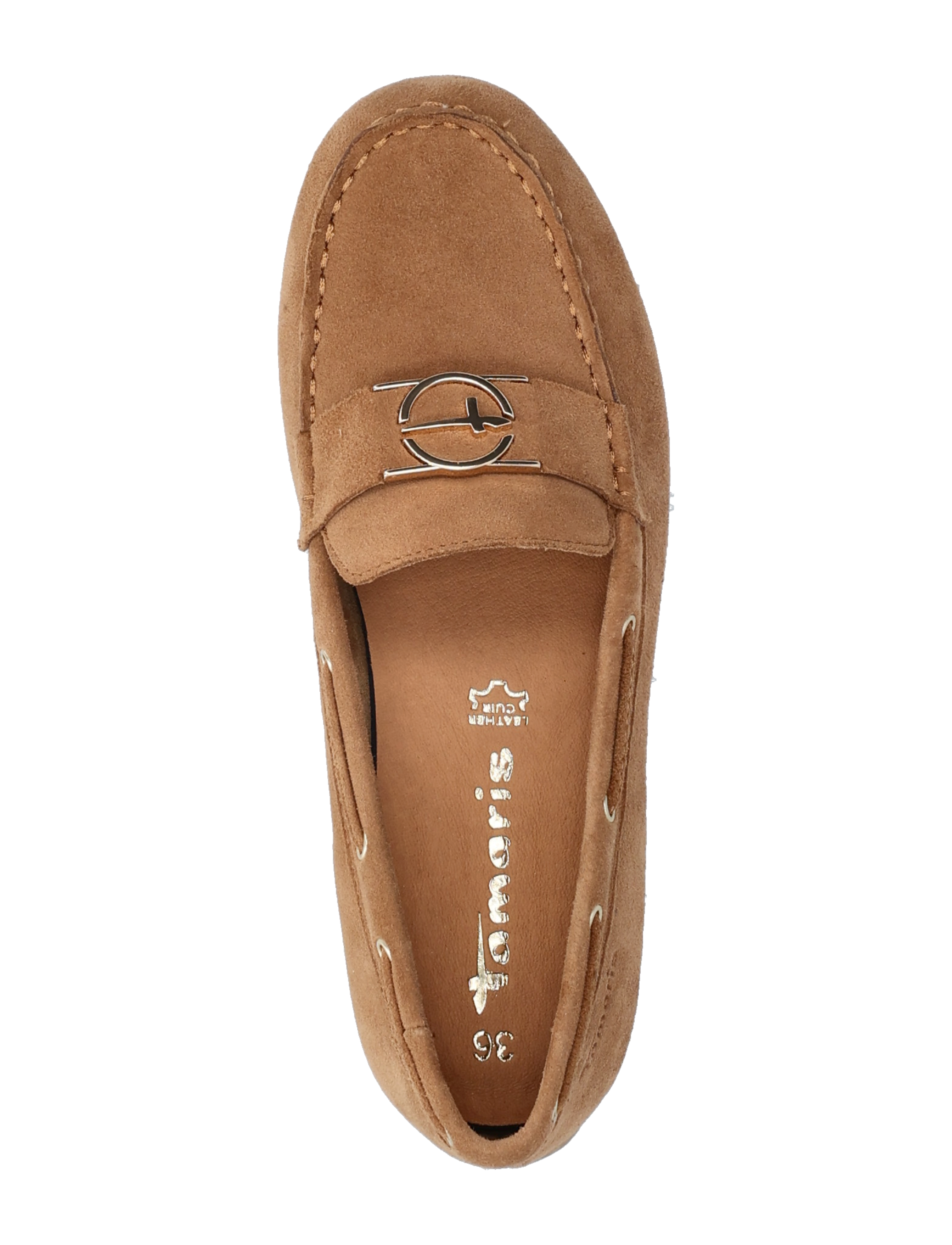 Tamaris - Women Slip-on - boat shoes - cognac - 3