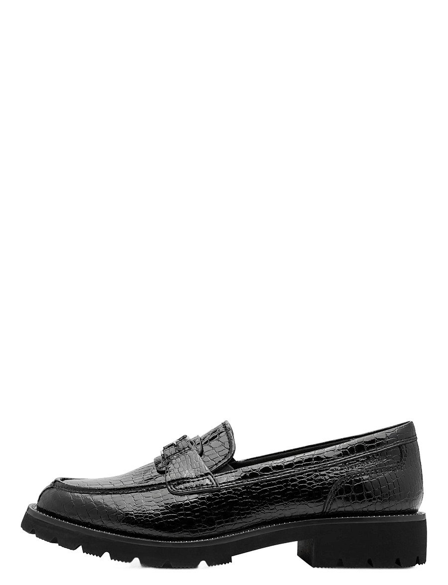 Tamaris - Women Slip-on - modetrends - black croco - 1