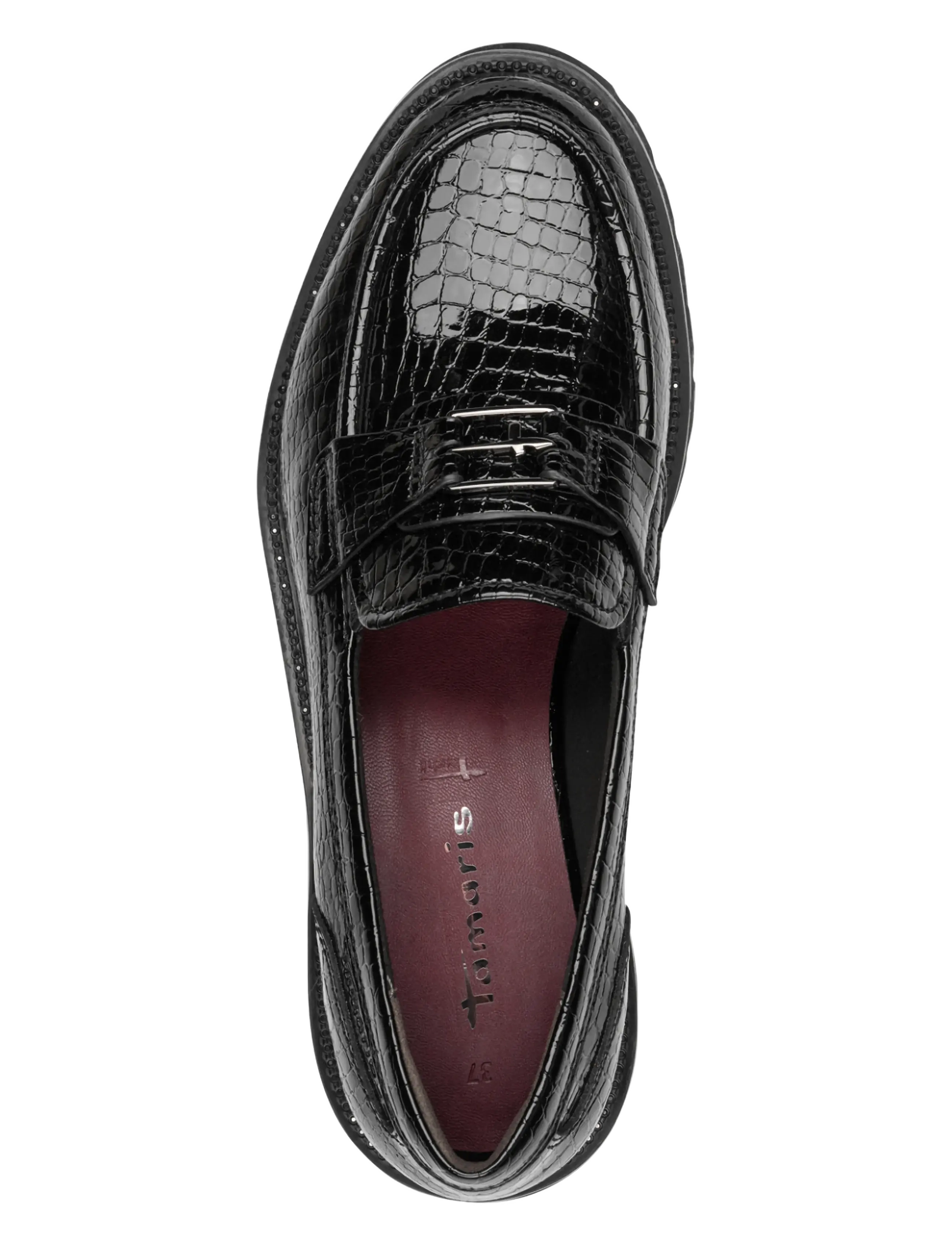 Tamaris - Women Slip-on - modetrends - black croco - 4