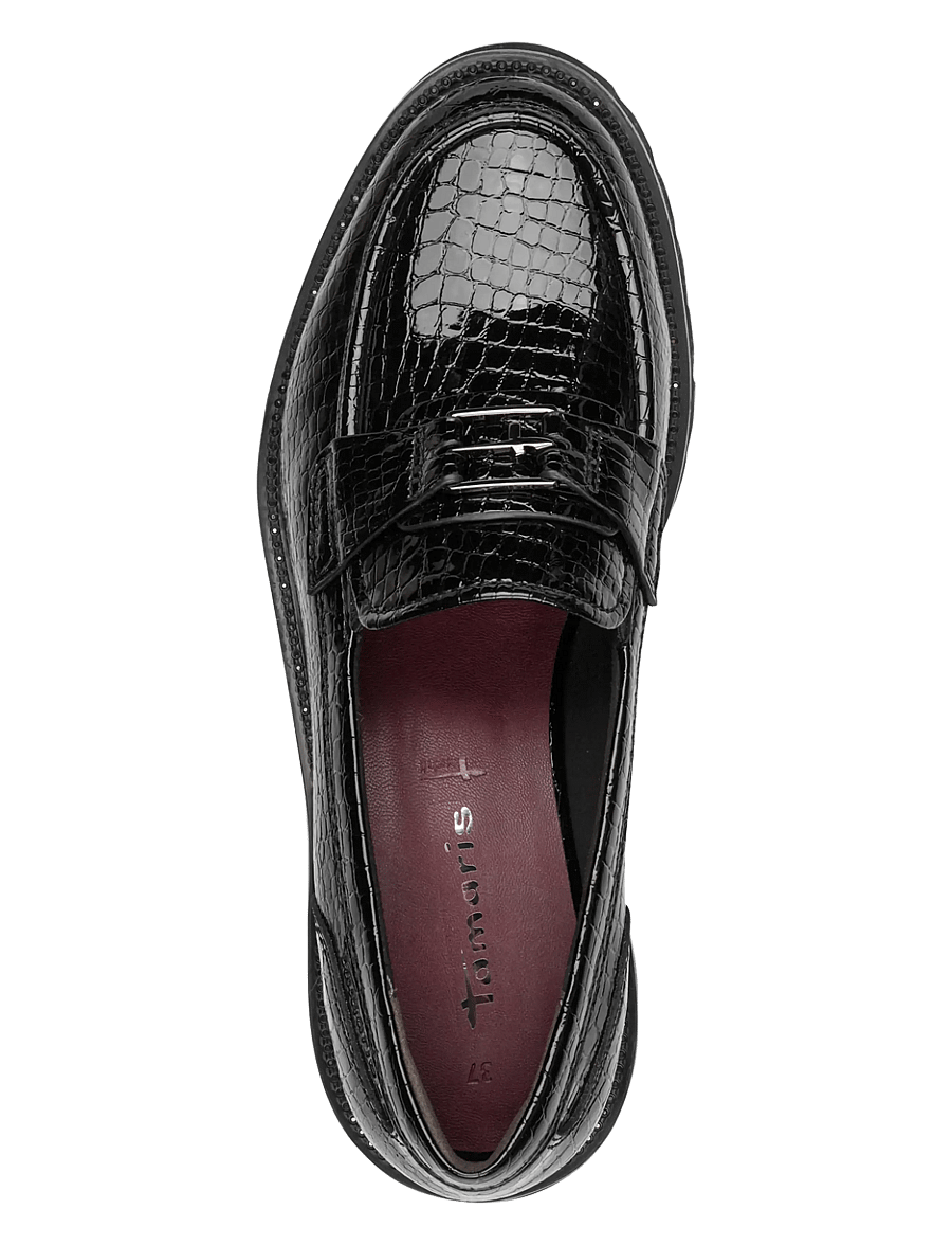 Tamaris - Women Slip-on - modetrends - black croco - 4