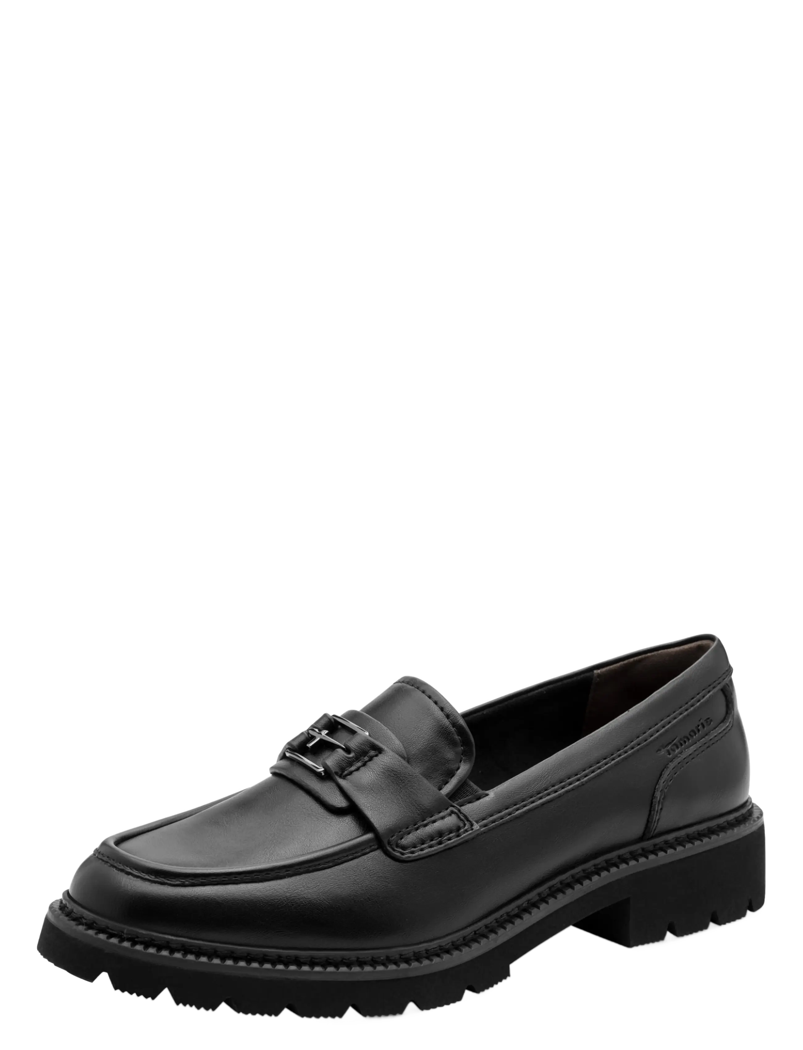 Tamaris Women Slip-On, 41, Loafers, Schwarz - Heeled Frauen