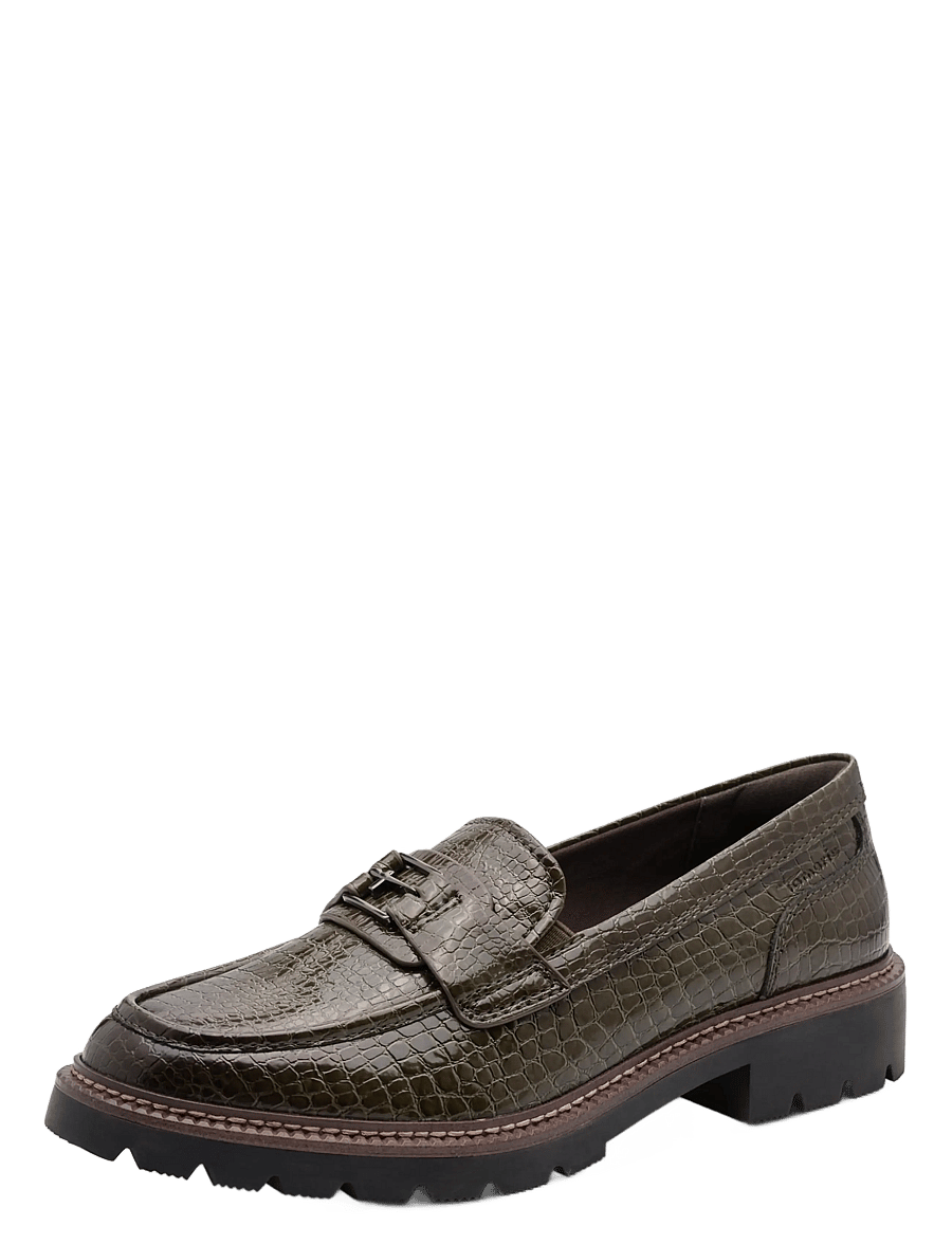 Tamaris - Women Slip-on - fashion trends - olive croco - 0