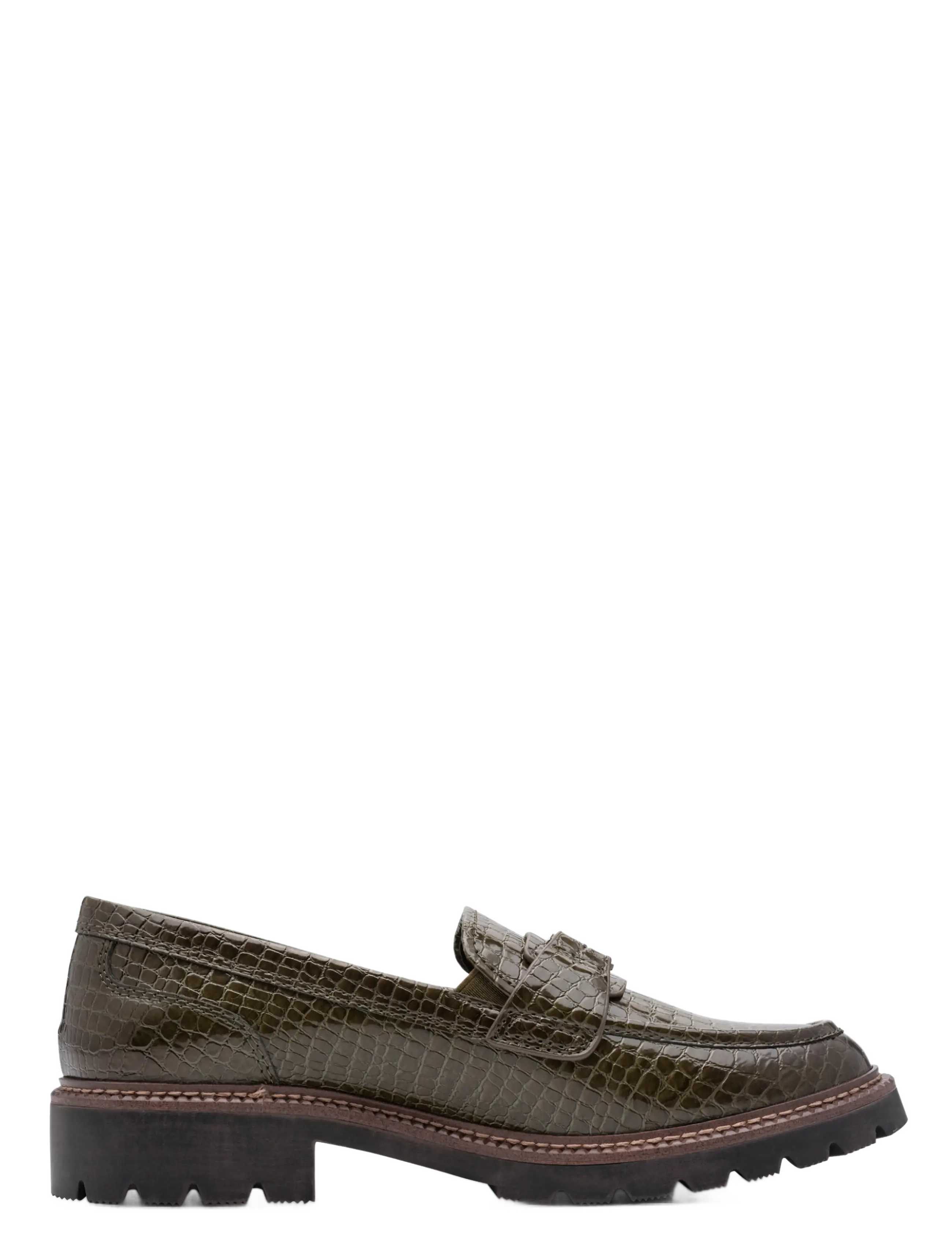 Tamaris - Women Slip-on - fashion trends - olive croco - 2