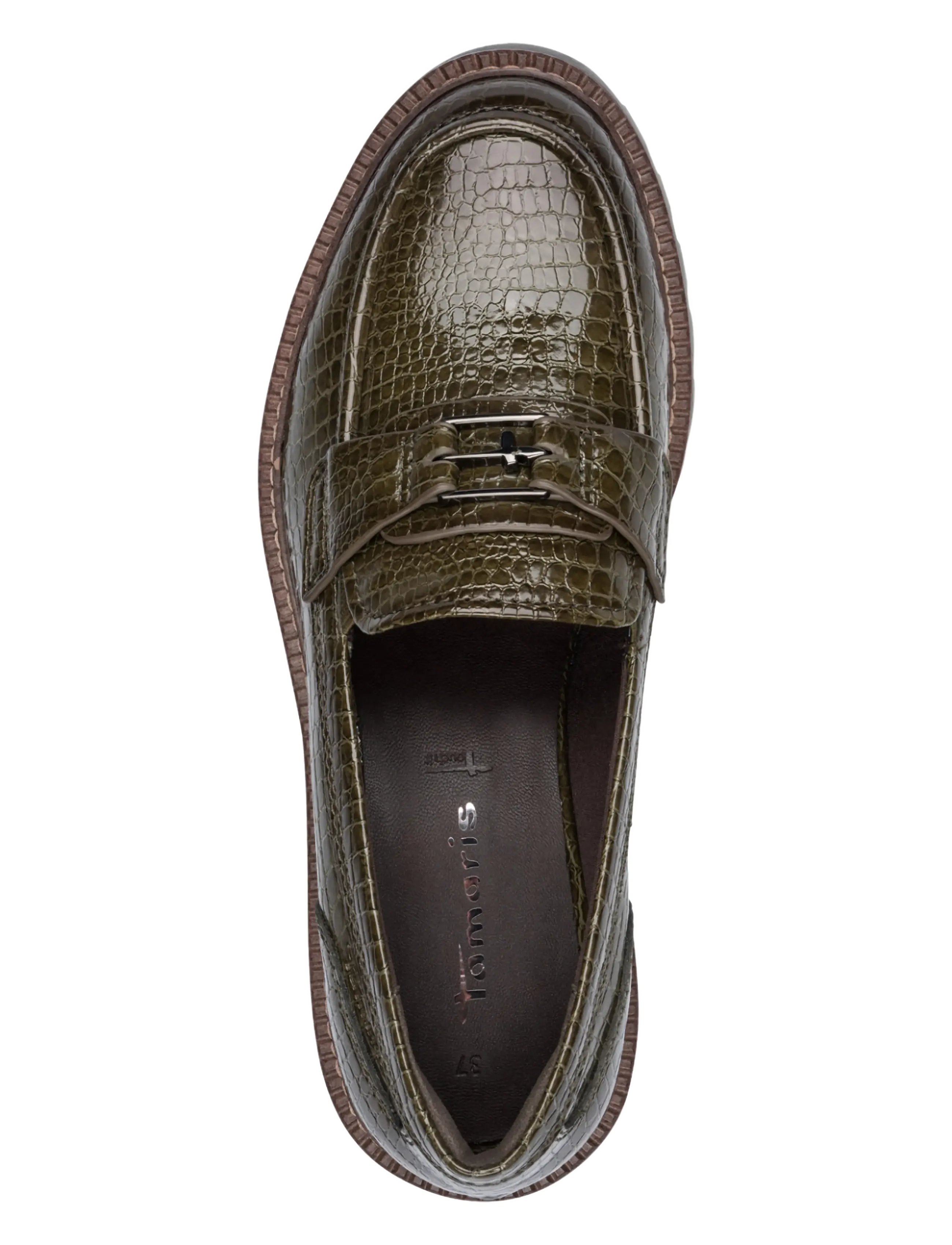 Tamaris - Women Slip-on - fashion trends - olive croco - 4