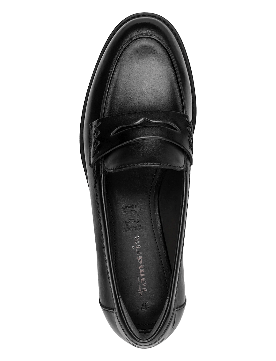 Tamaris - Women Slip-on - modetrends - black leather - 4