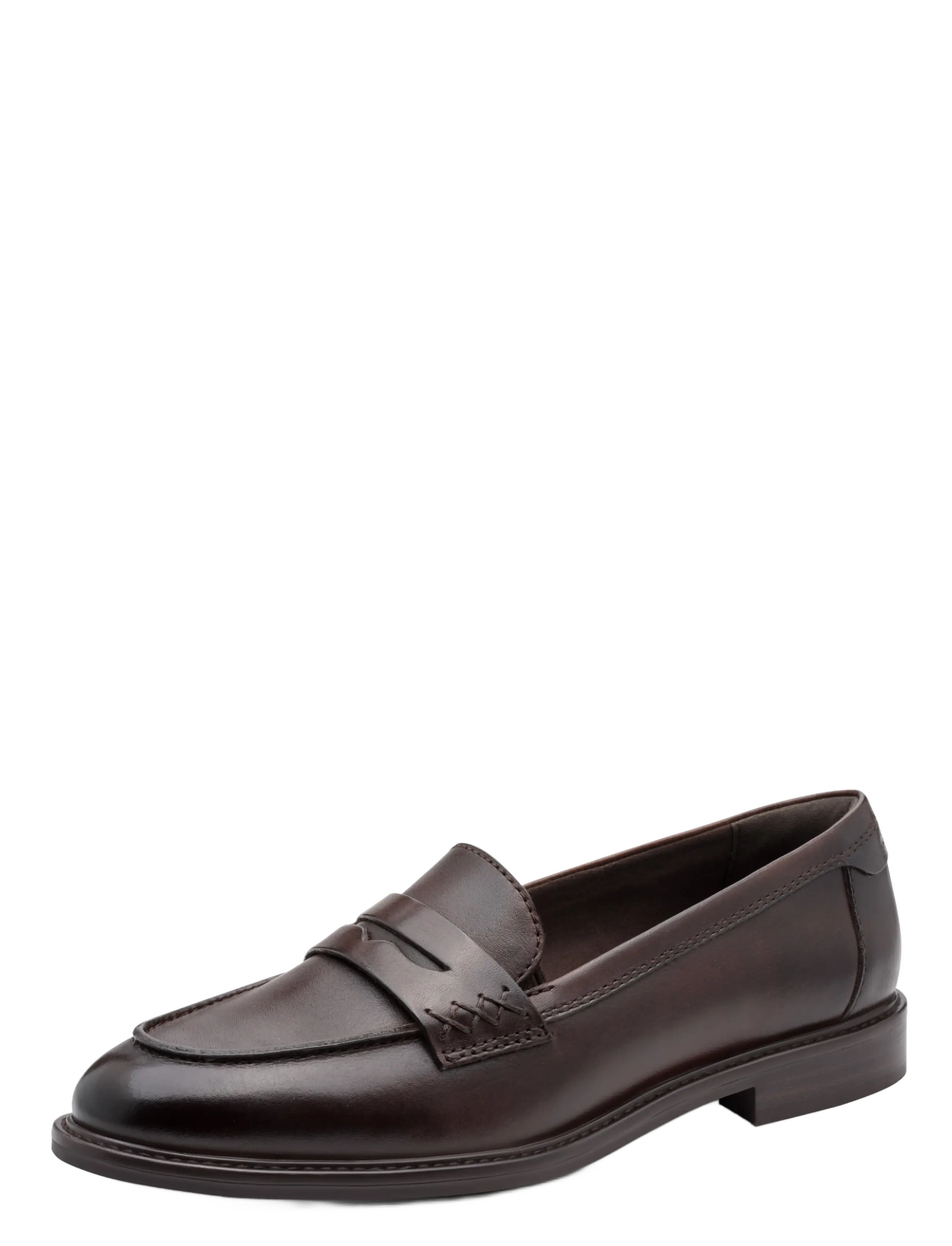 Tamaris Women Slip-On, 37, Loafers, Braun - Flat Frauen