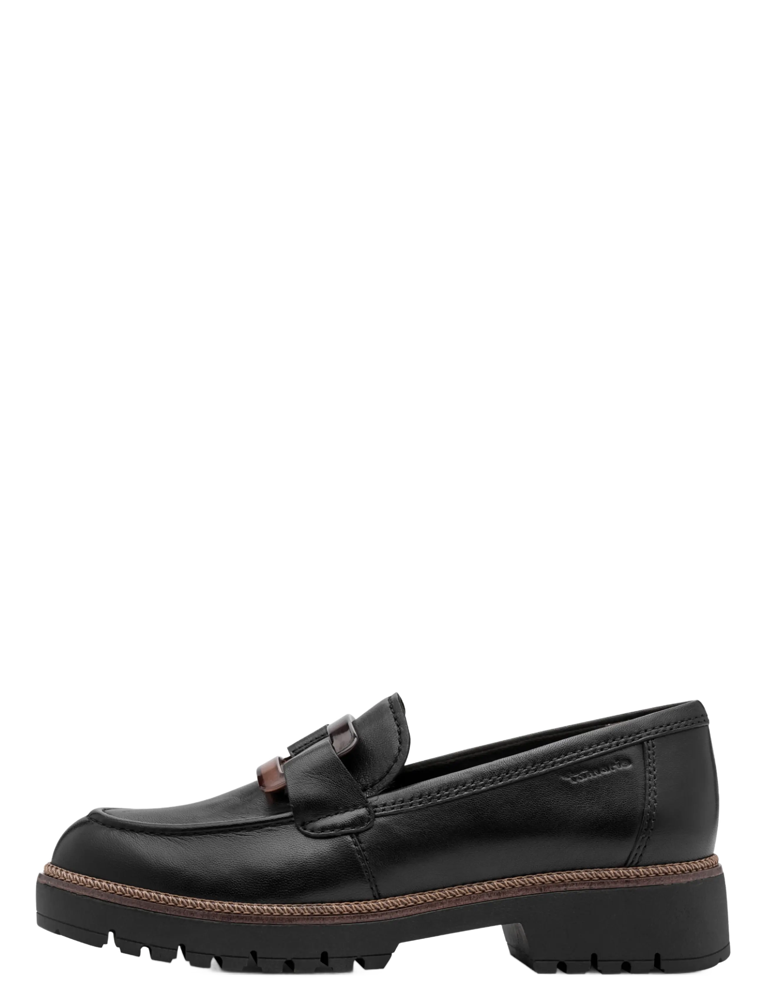 Tamaris - Women Slip-on - mode trends - black leather - 1