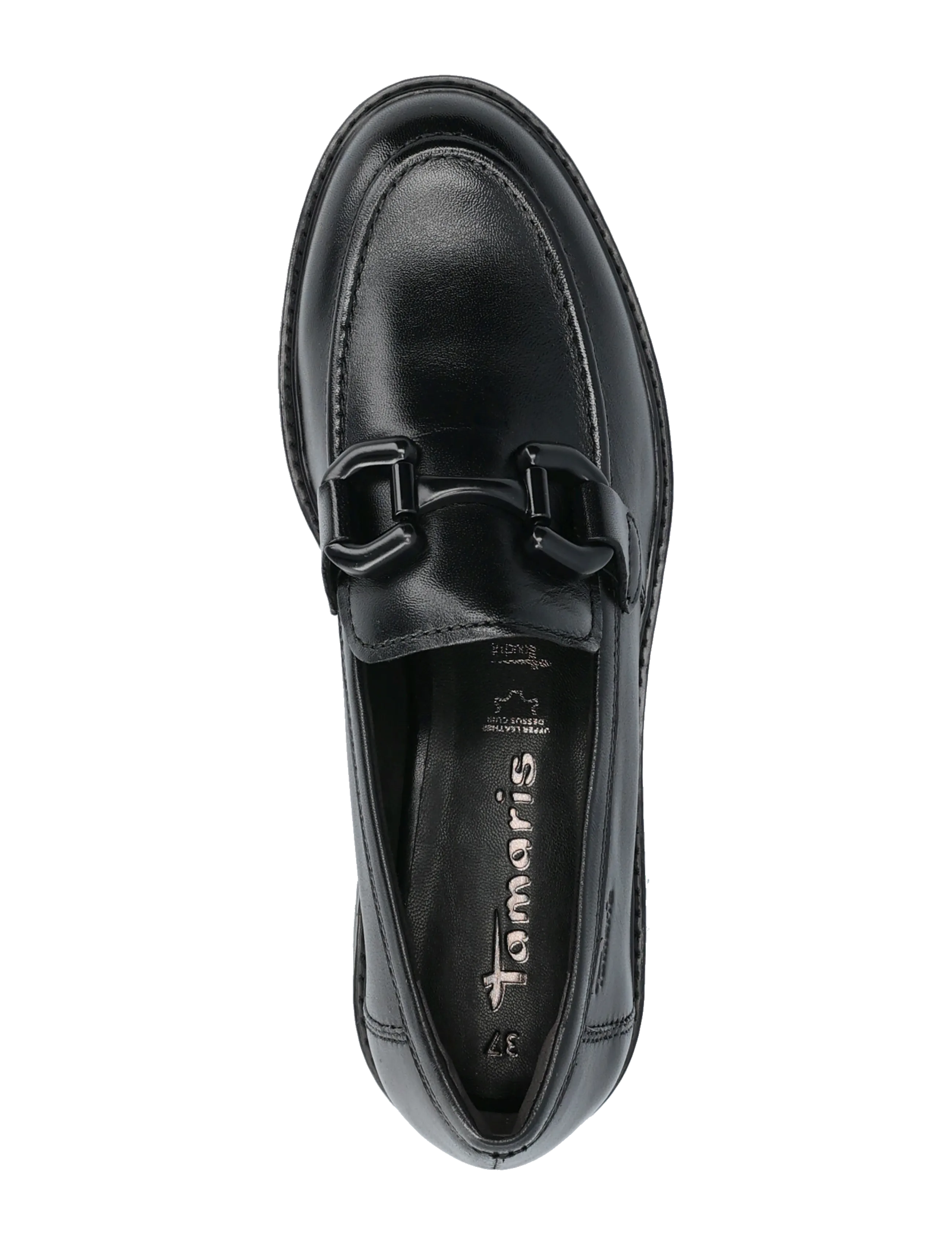 Tamaris - Women Slip-on - black leather - 3