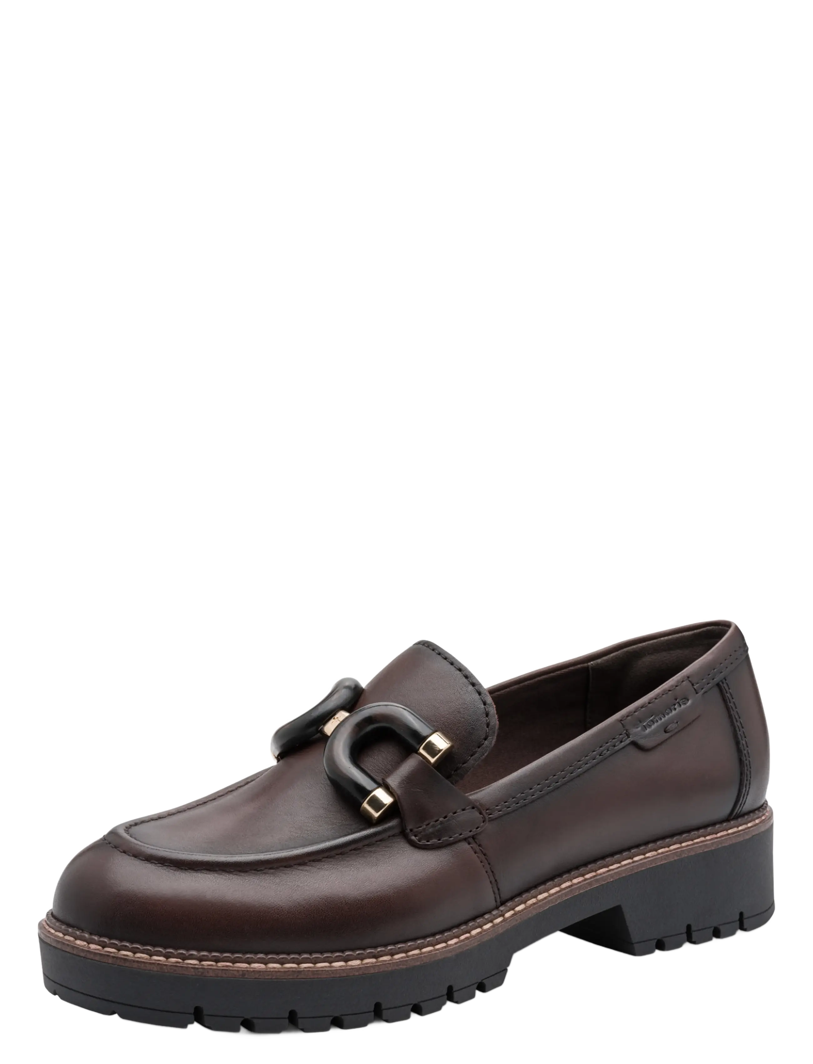 Tamaris Women Slip-On, 41, Loafers, Braun - Flat Frauen