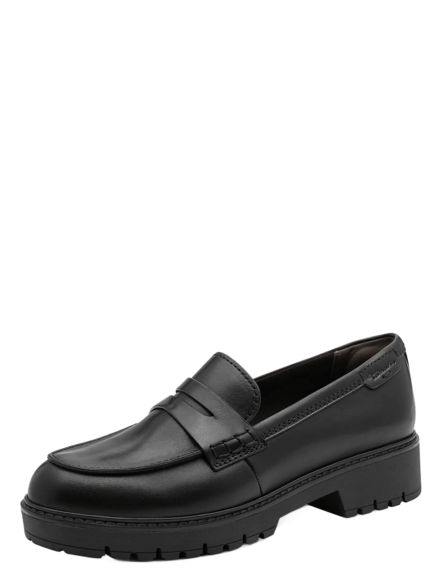 Tamaris - Women Slip-on - moetrendid - black leather - 0