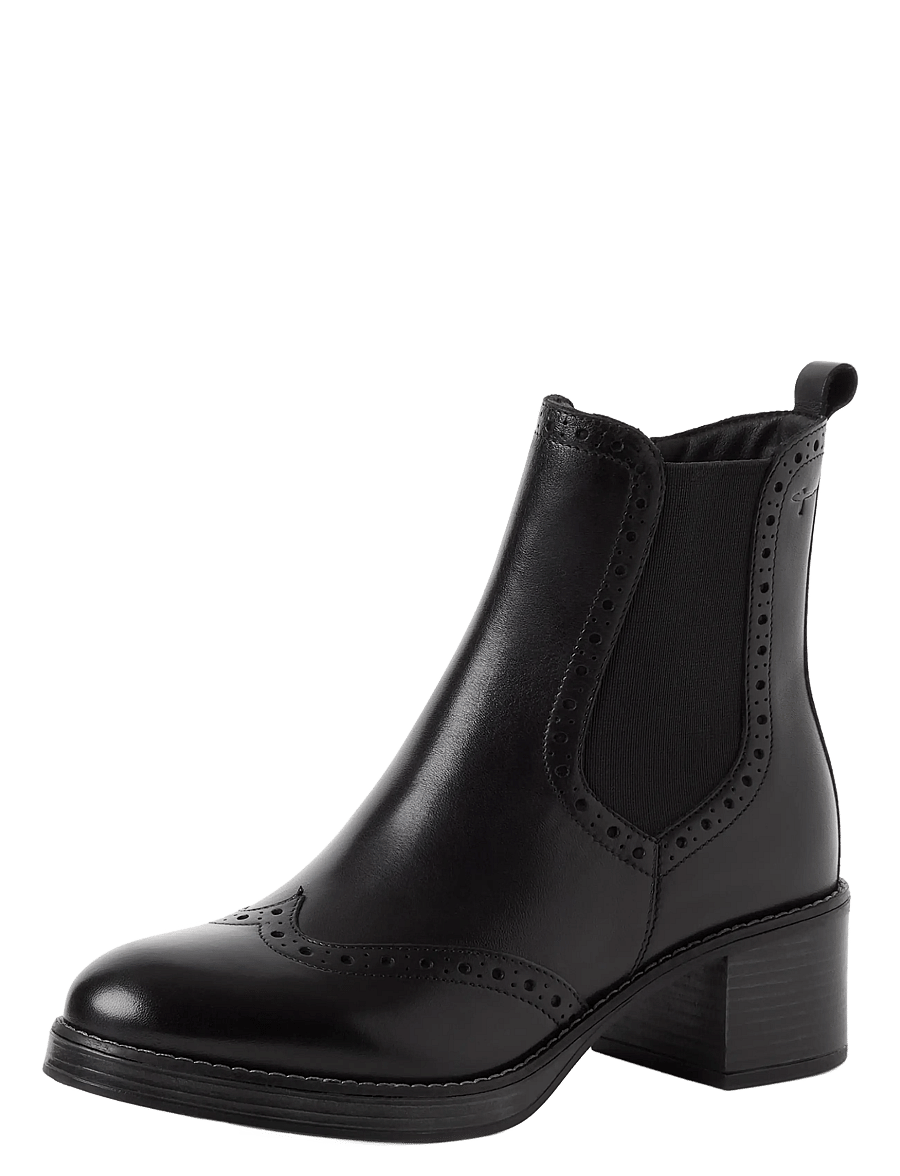 Tamaris - Women Boots - stiefeletten mit absatz - black leather - 0