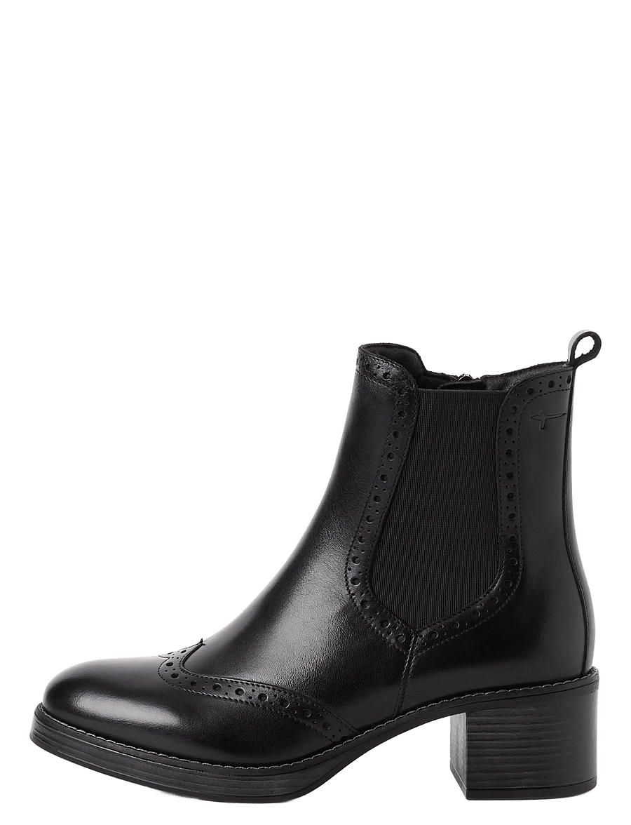 Tamaris - Women Boots - stiefeletten mit absatz - black leather - 1