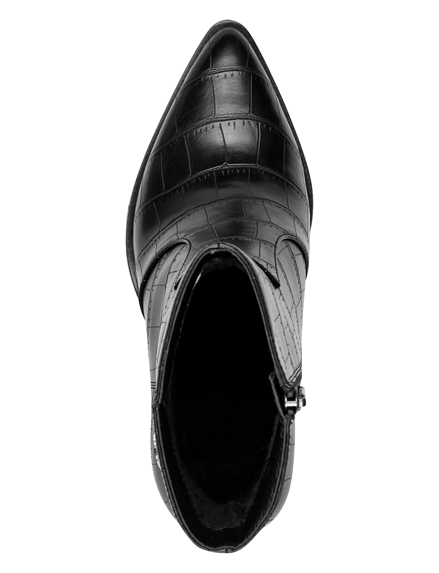 Tamaris - Women Boots - black croco - 4