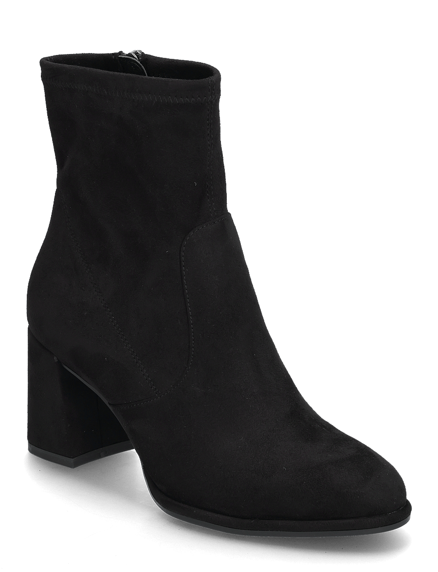 Tamaris - Women Boots - enkellaarsjes met hak - black suede - 0