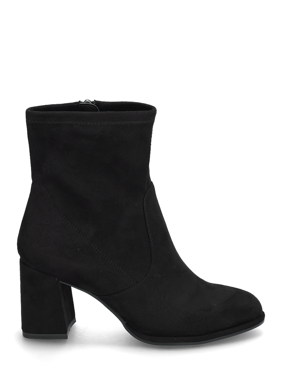 Tamaris - Women Boots - enkellaarsjes met hak - black suede - 1